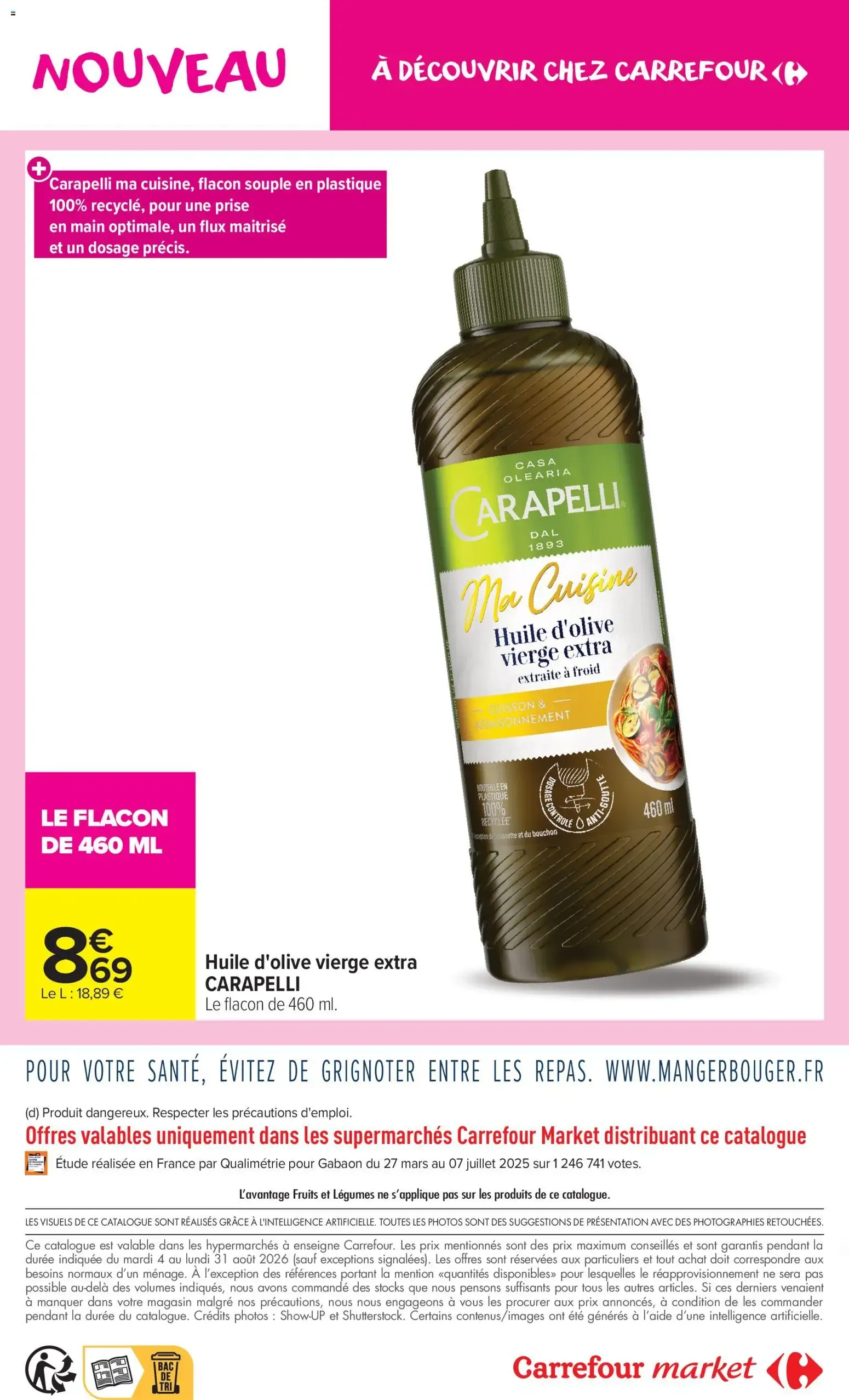 Carrefour Market Les nouveautés d'aout à partir du 04/08/2026 - promo en ligne du 4 août au 31 août 2026 - Catalogue page 12