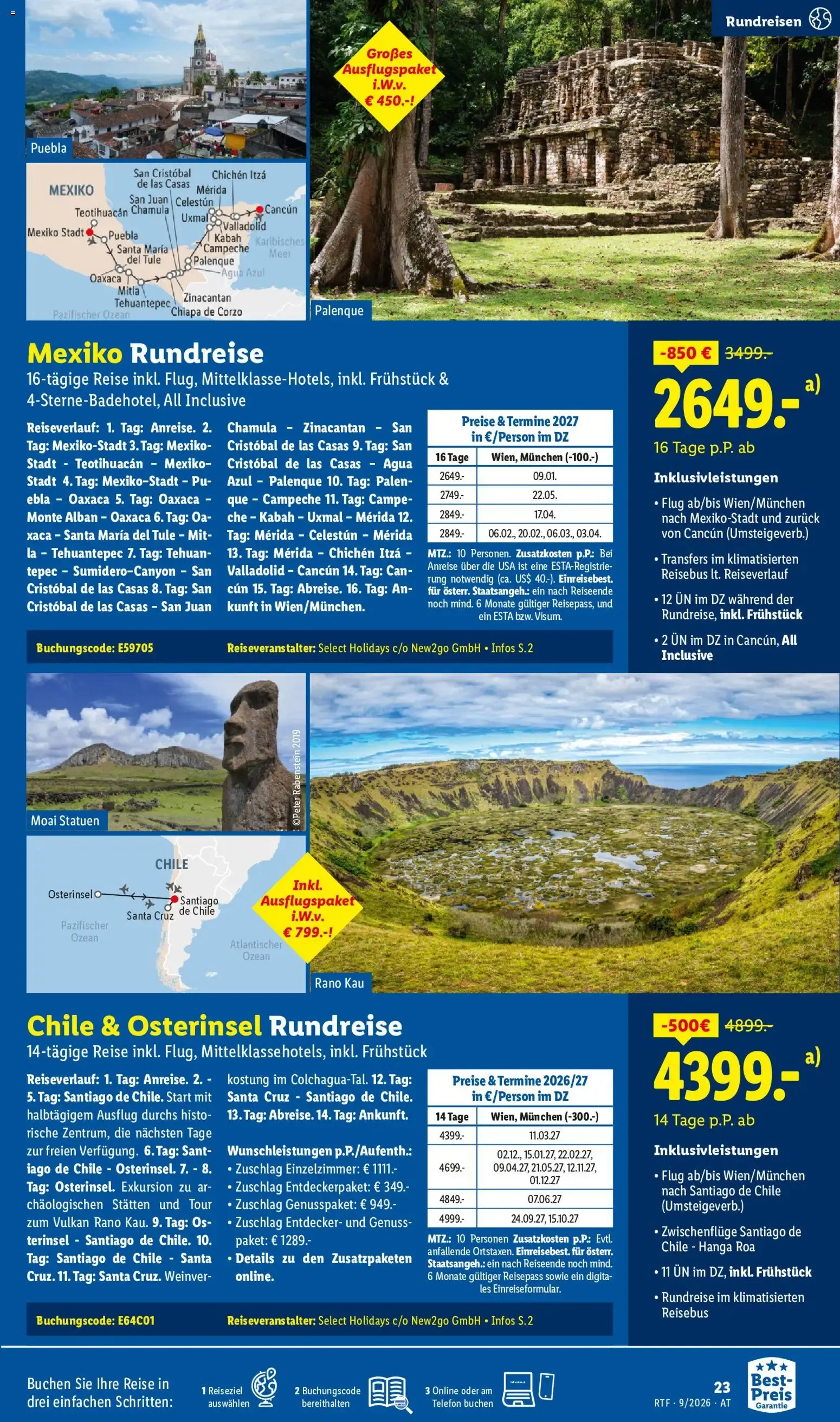 Traumurlaub zum Best-Preis buchen lohnt sich. von 12. September bis 15. Oktober 2026 - Flugblätt seite  23