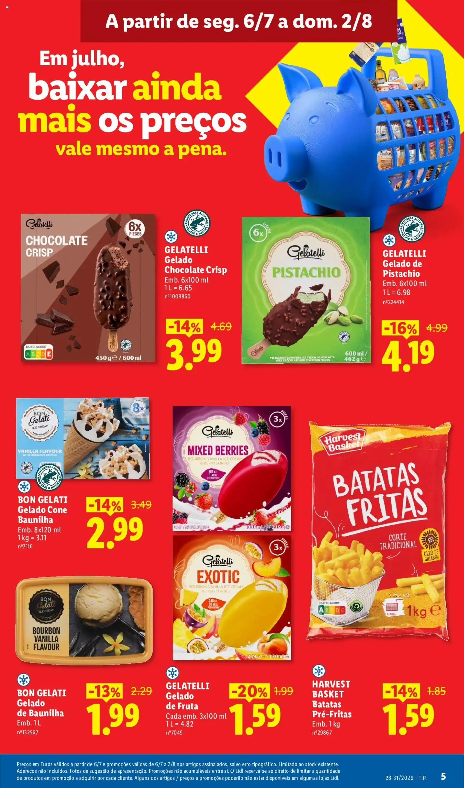 Folheto Lidl: Em julho, baixar ainda mais os preços de 6 de julho até 31 de agosto 2026 - Pagina 5