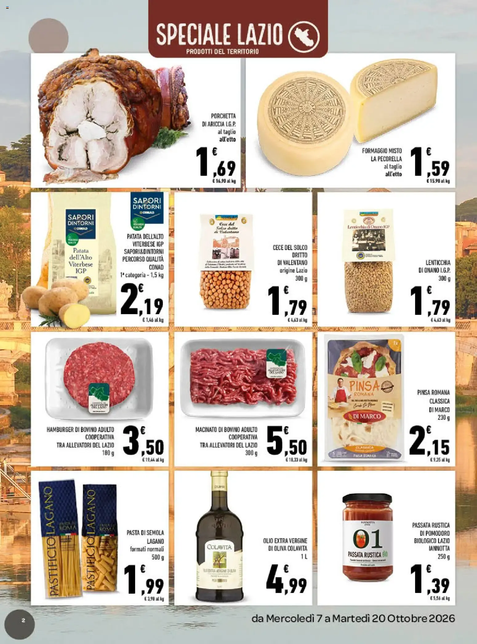 Conad Tuday - Speciale Lazio da 7 ottobre a 20 ottobre di 2026 - Pagina del volantino 2
