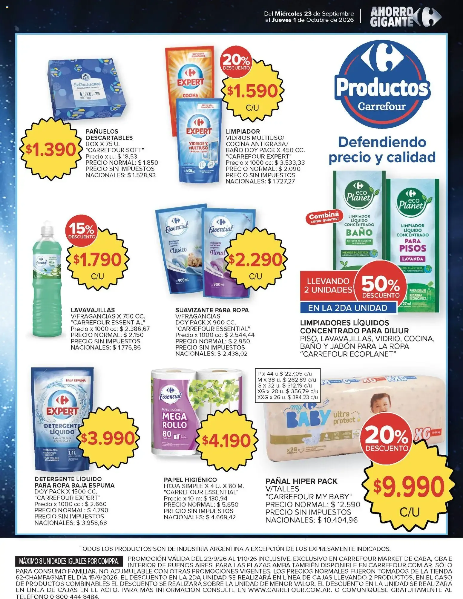 Ofertas de Carrefour Ofertas || del 23/09/2026 - 01/10/2026 || Promociones 23 de septiembre al 1 de octubre 2026 - Página 51 del catálogo