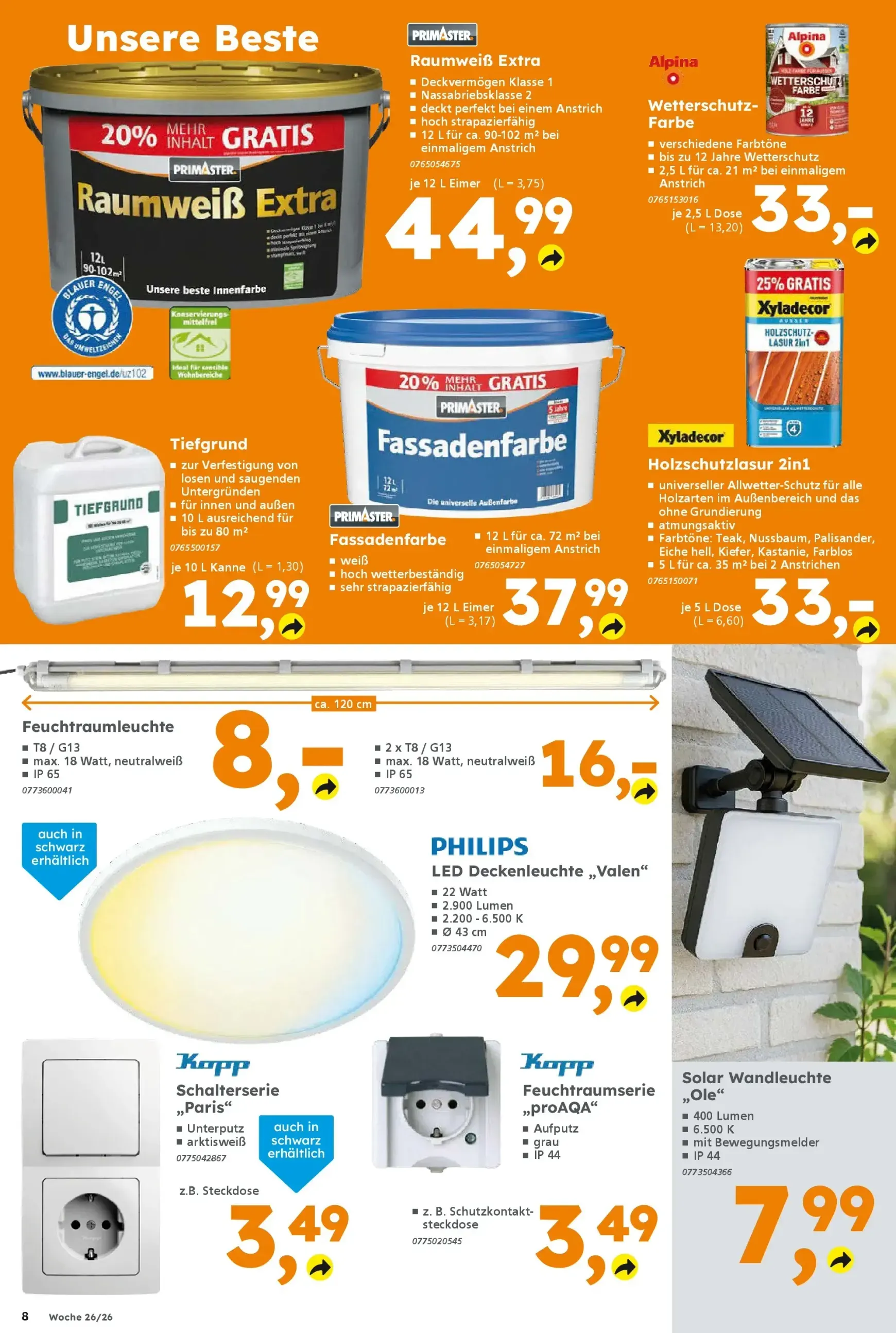 Globus Baumarkt - Moonlight-Shopping von 22. Juni bis 27. Juni 2026 - Prospekt seite 8