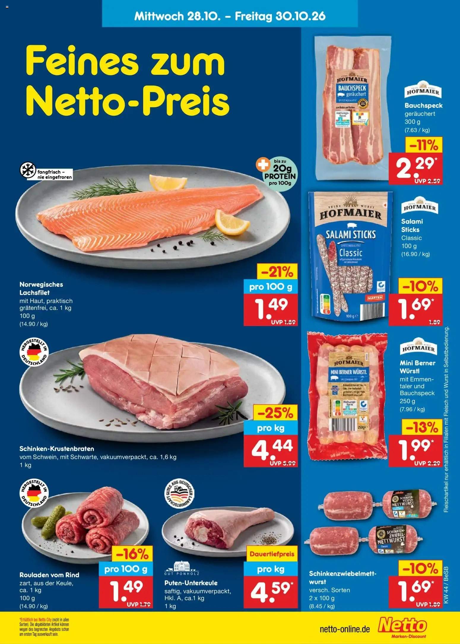 Netto Marken-Discount Prospekt (ab 26.10.2026) » Angebote von 26. Oktober bis 30. Oktober 2026 - Prospekt seite 45