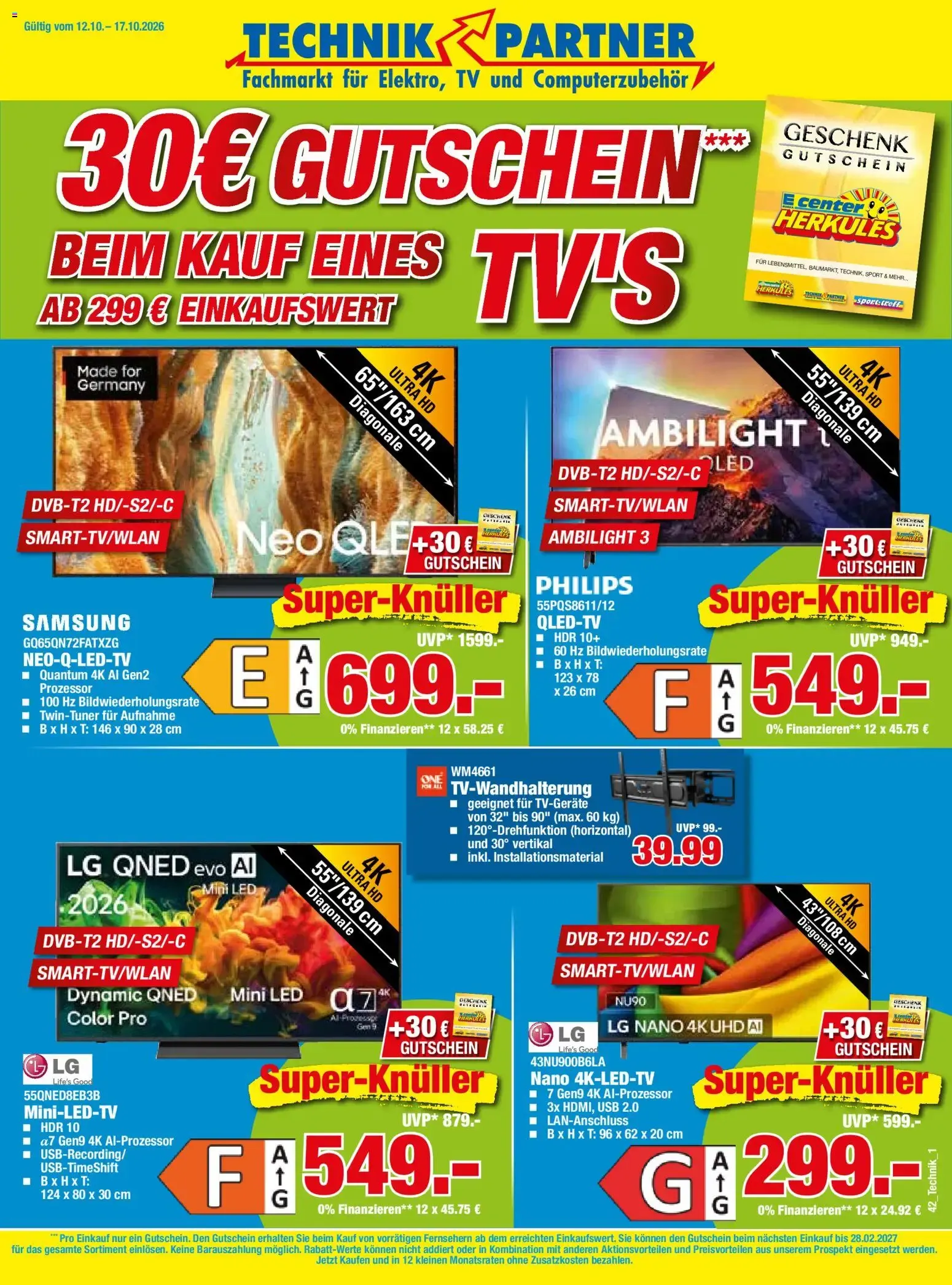 HERKULES Technik Partner (ab 12.10.2026) zum Blättern von 12. Oktober bis 17. Oktober 2026 - Prospekt seite 1