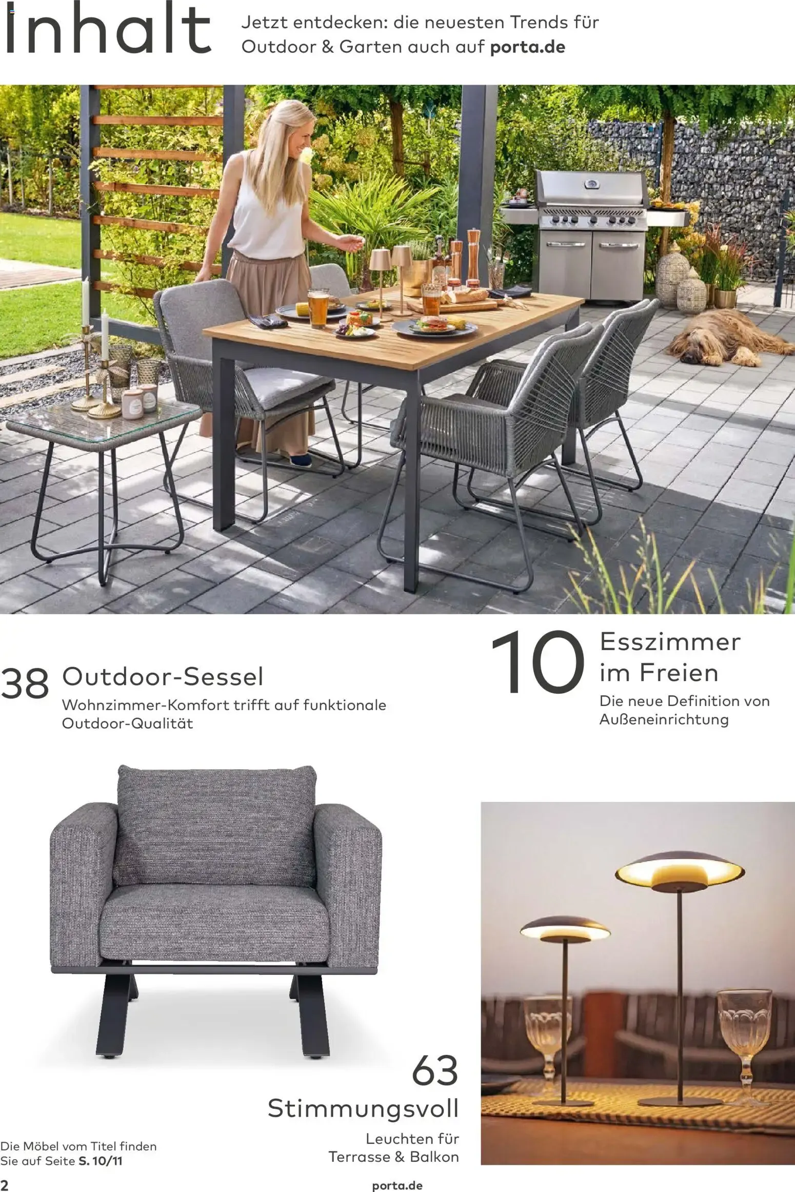 Porta! Gartenmöbel Katalog (ab 01.03.2026) zum Blättern von 1. März bis 31. August 2026 - Prospekt seite 2