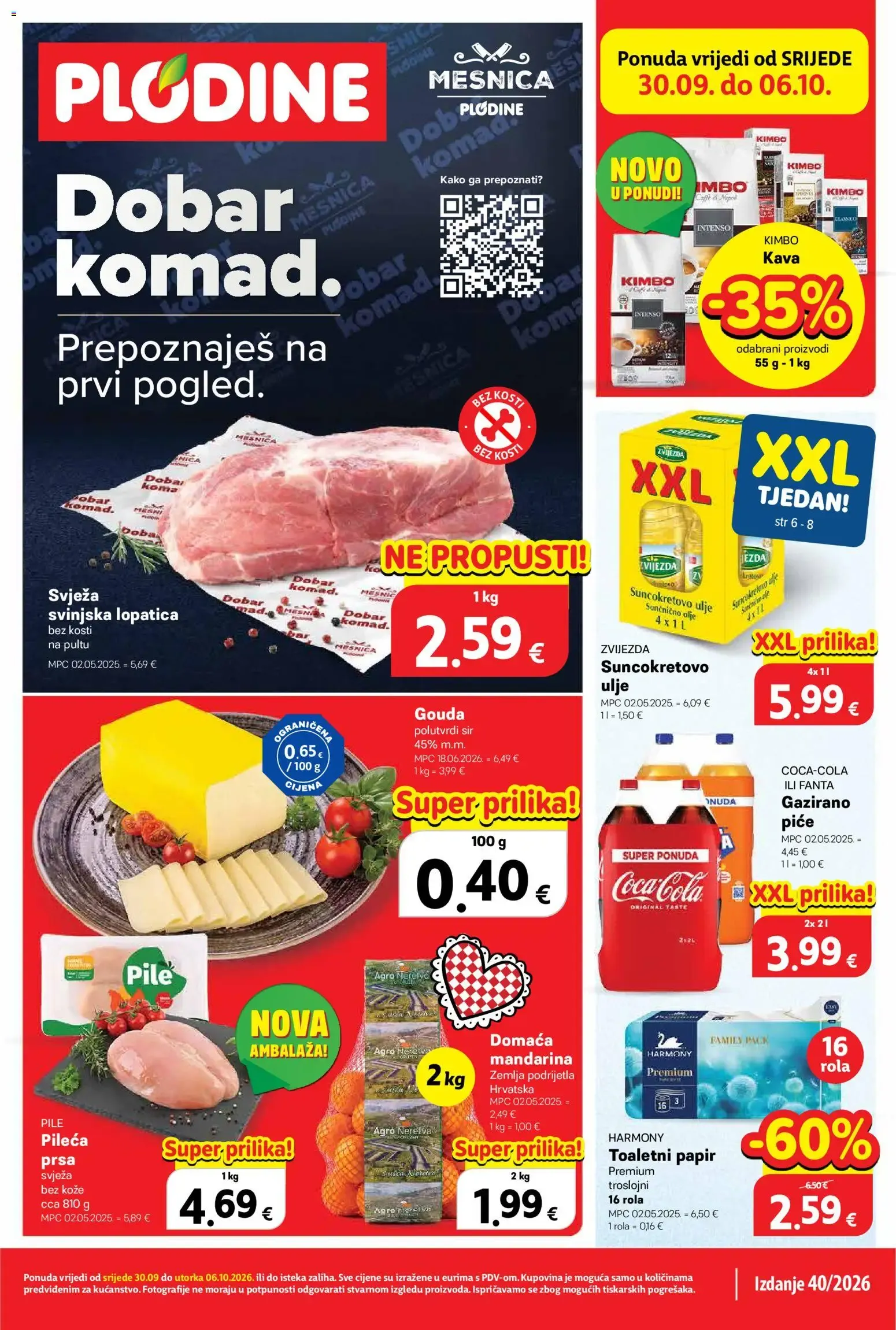 Katalog Plodine Katalog novi od 30.09.2026 na listanje > letak digitalni od 30. rujna do 6. listopada 2026. - Pregled Stranica 1