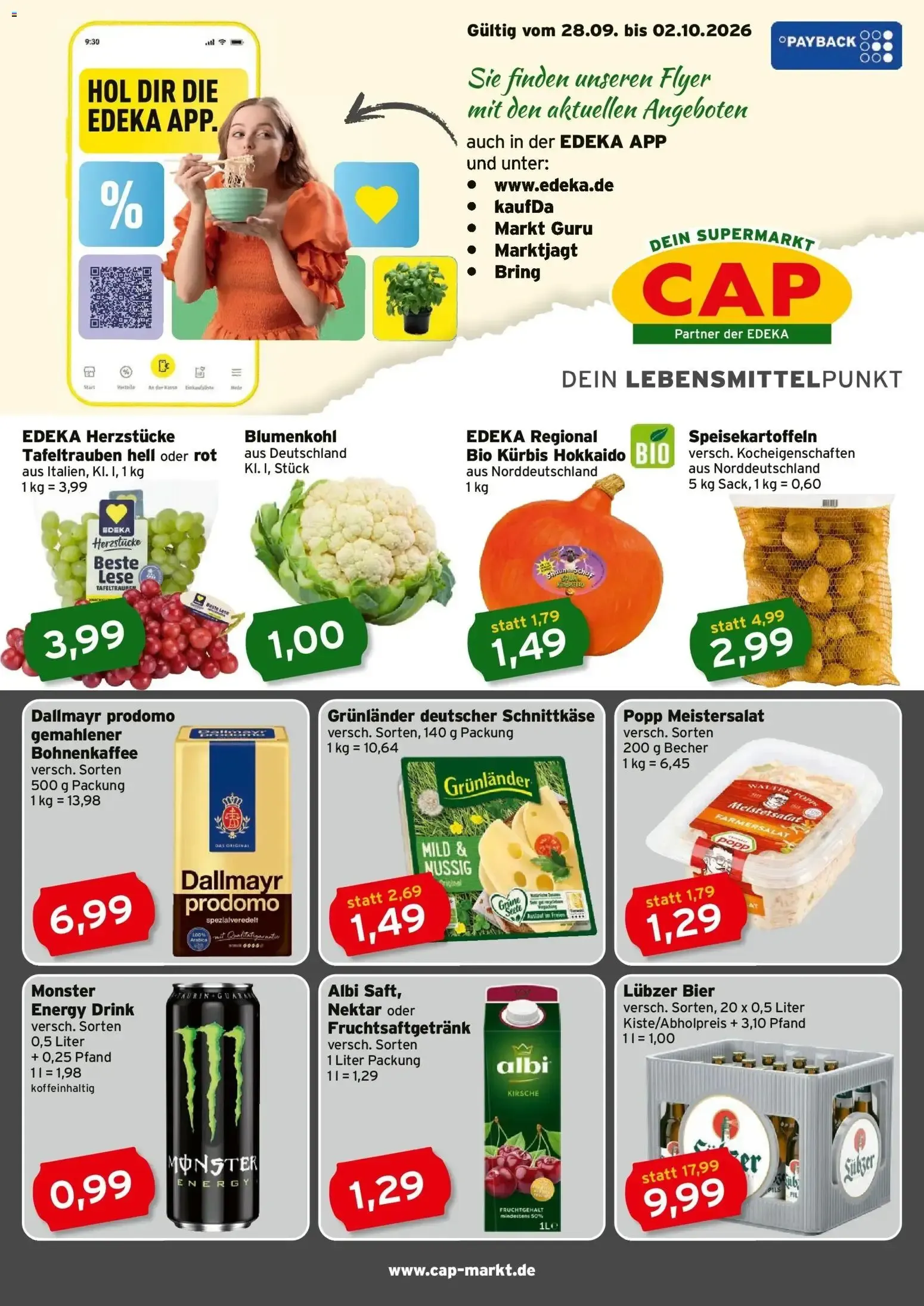 CAP Markt Prospekt Rostock (ab 28.09.2026) zum Blättern