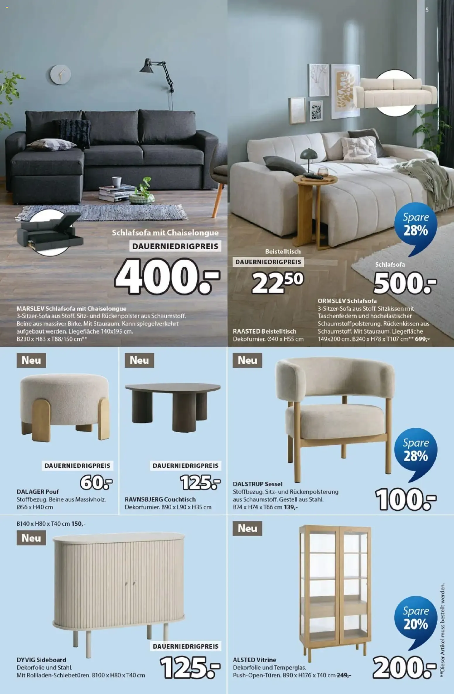 JYSK - Scandinavian Sleeping & Living: Ahorra hasta un 60% von 18. September bis 17. Oktober 2026 - Prospekt seite 5