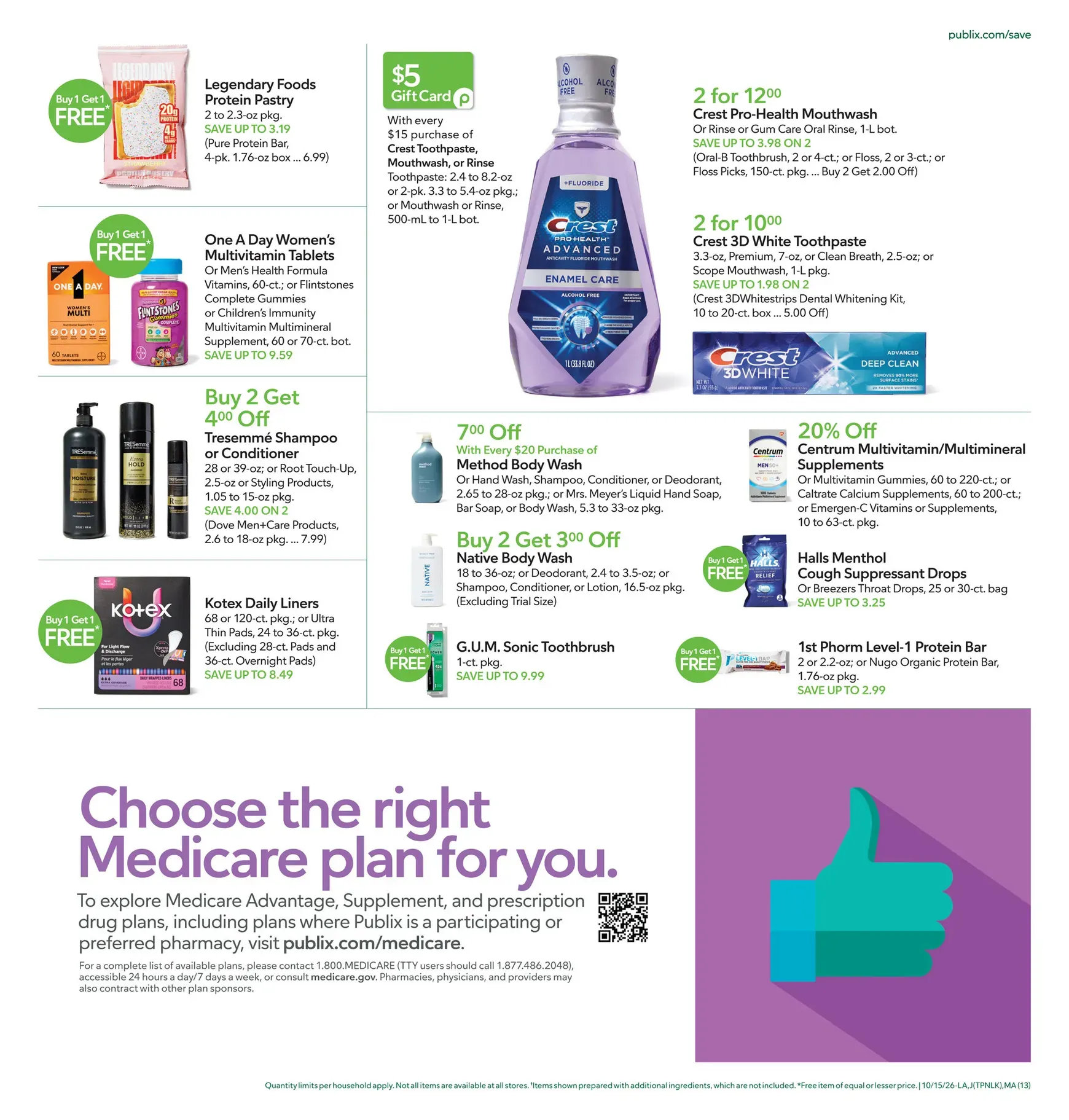 Weekly ad Current Publix leaflet valid from Thursday 10/15/2026 to Wednesday 10/21/2026 from October 15 to October 21 2026 - Page 13