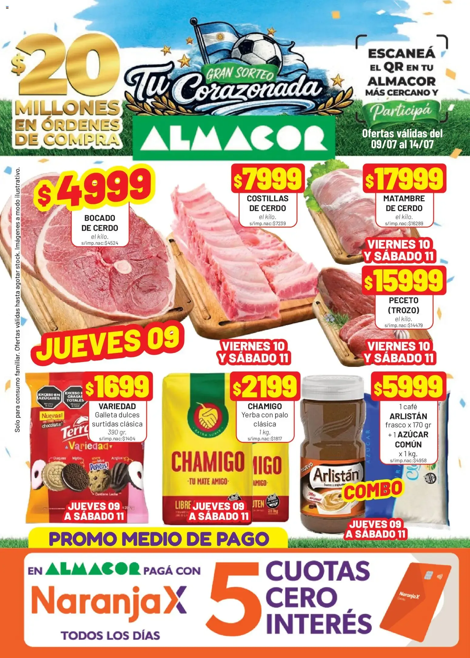 Almacor - Tu Corazonada. Ofertas válidas del 09/07 al 14/07
