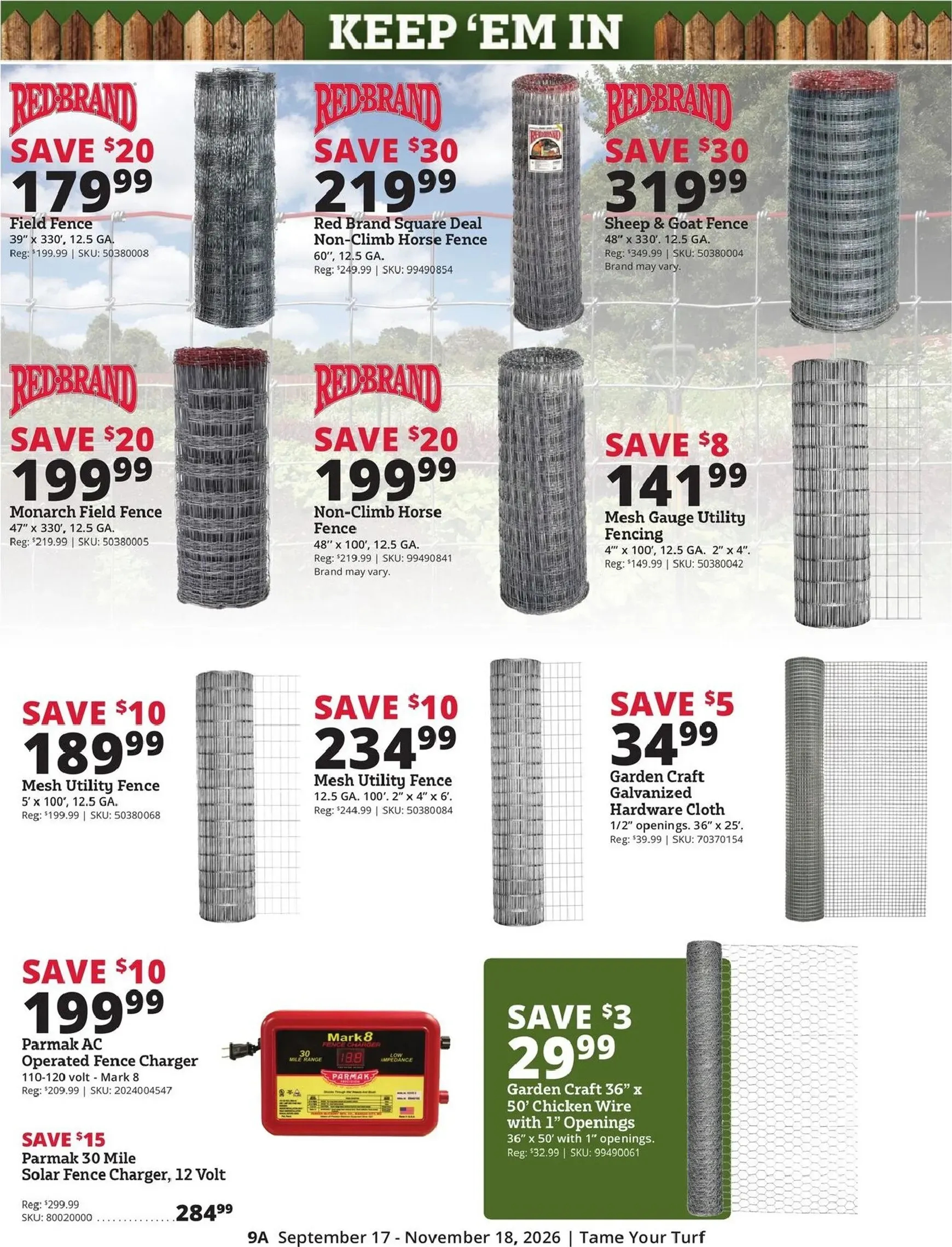 Weekly ad Rural King | Tame Your Turf from September 17 to November 18 2026 - Page 9