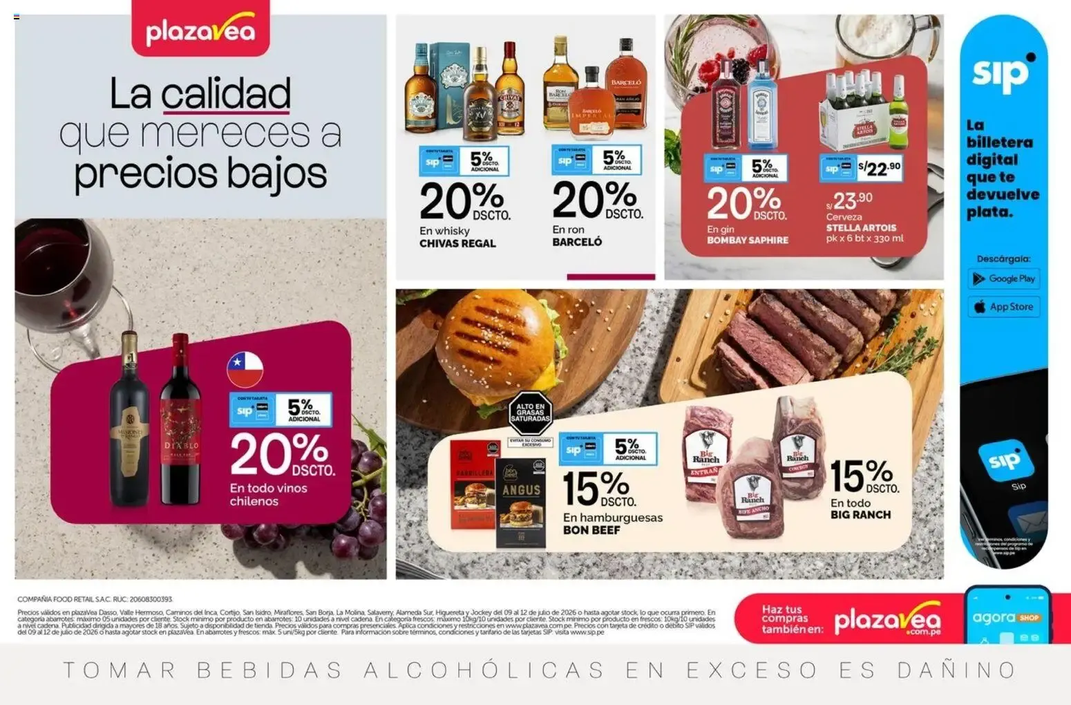 Catalogo de Catálogo Plaza Vea - AVISO TIENDAS SELECCIONADAS N2 online del 09/07/2026 9 de julio al 12 de julio 2026 - Pag 1