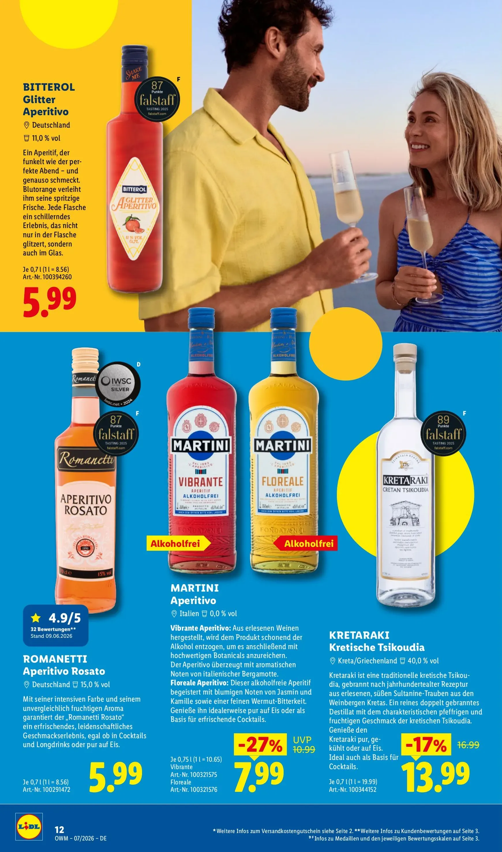 Lidl - Wein & Spirituosen Prospekt – von Mittwoch 01.07.2026 bis Freitag 31.07.2026 von 1. Juli bis 31. Juli 2026 - Prospekt seite 12