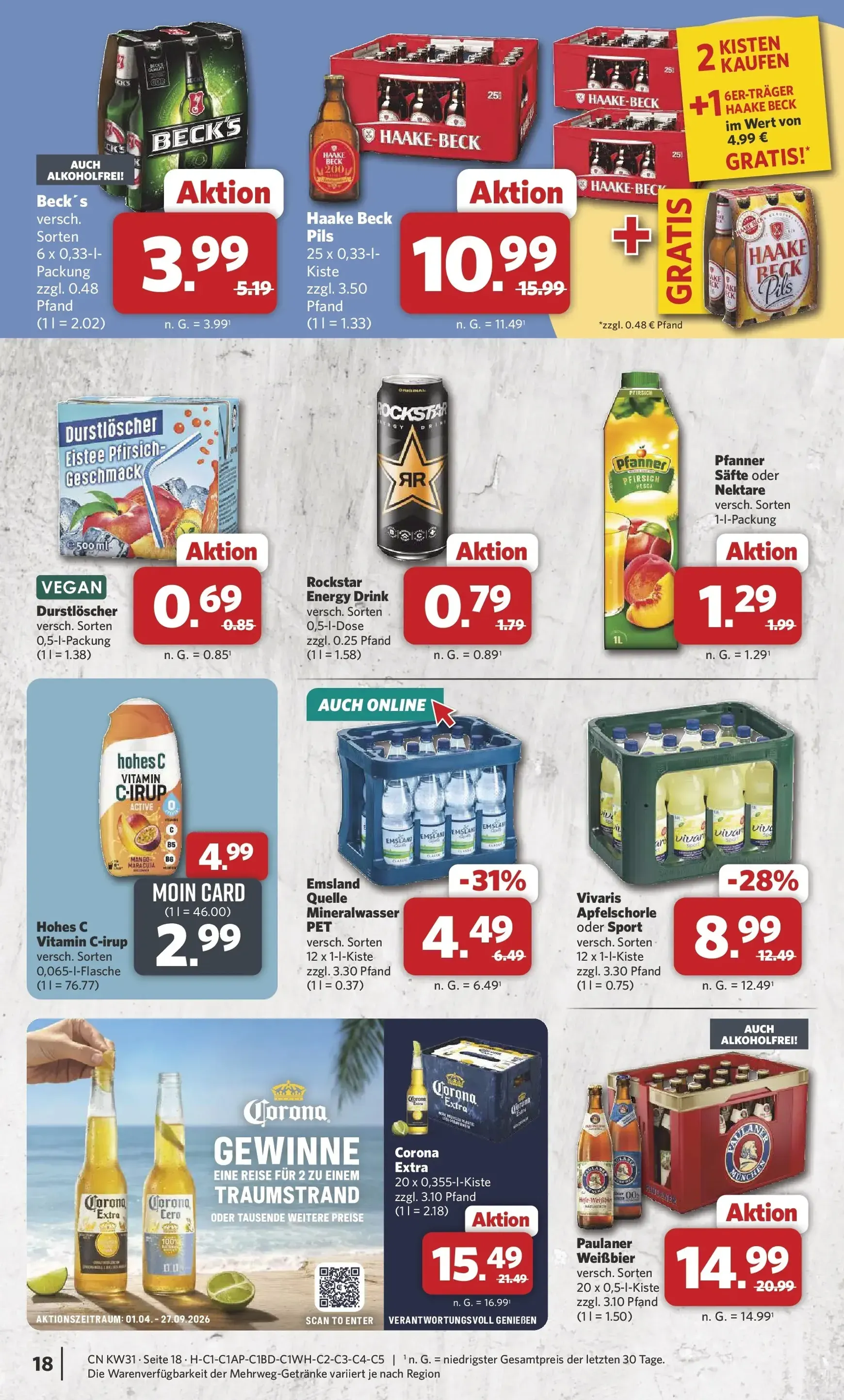 Combi - Apen Prospekt – von Montag 27.07.2026 bis Samstag 01.08.2026 von 27. Juli bis 1. August 2026 - Prospekt seite 18