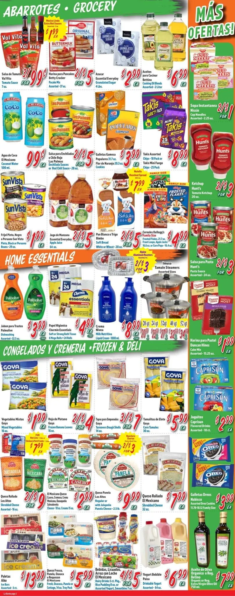 Weekly promotion Current La Bonita leaflet valid from Wednesday 10/21/2026 to Tuesday 10/27/2026 spanning from October 21 to October 27 2026 - Page 2 for Catalogue 365