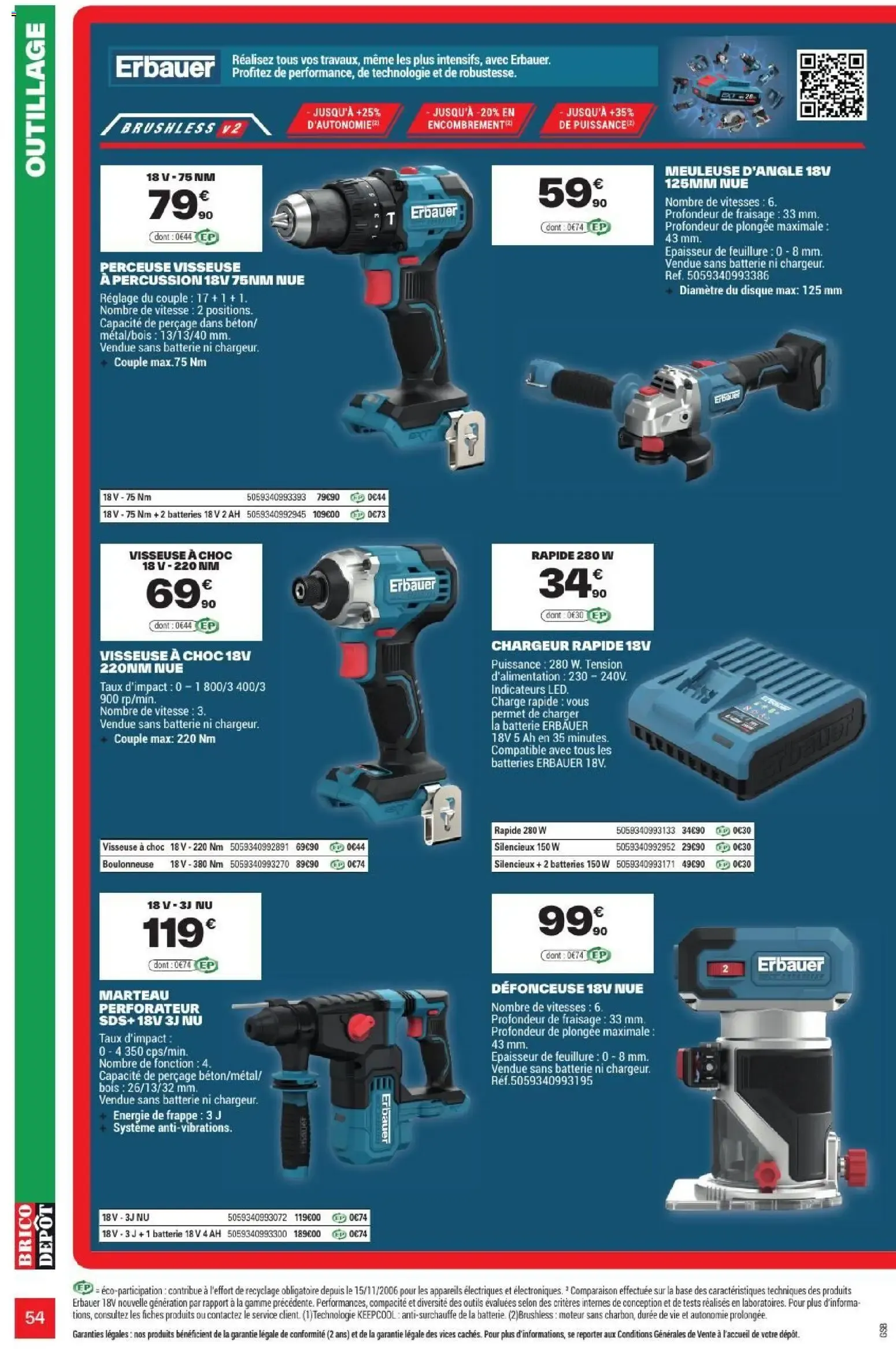 L'OFFICIEL DU BRICOLAGE - Automne du 17 septembre au 1 octobre 2026 - Catalogue page 54