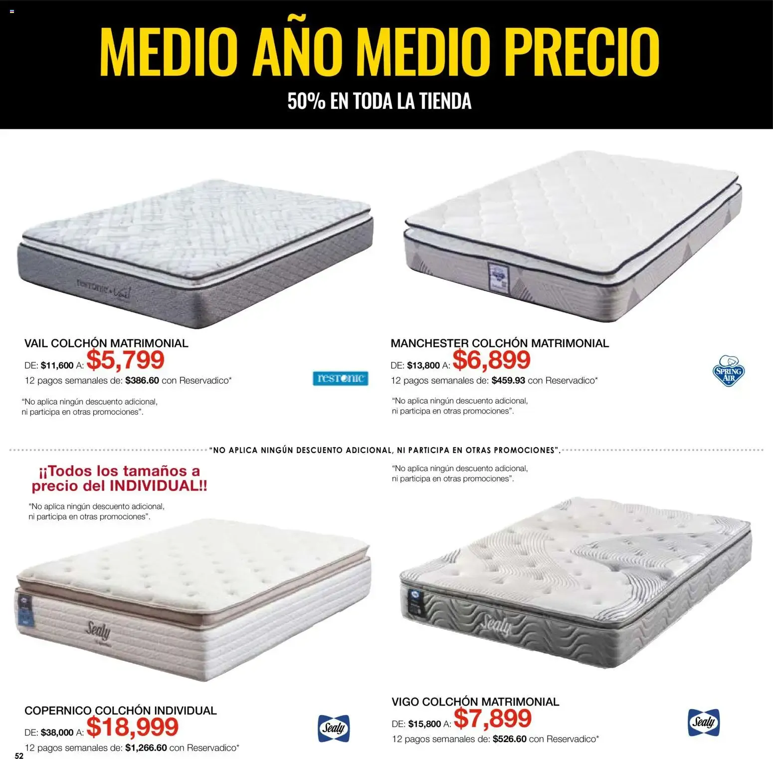 Catálogo de Dico Muebles - Medio Año Medio Precio 1 de agosto al 31 de agosto 2026 - Pagina 52