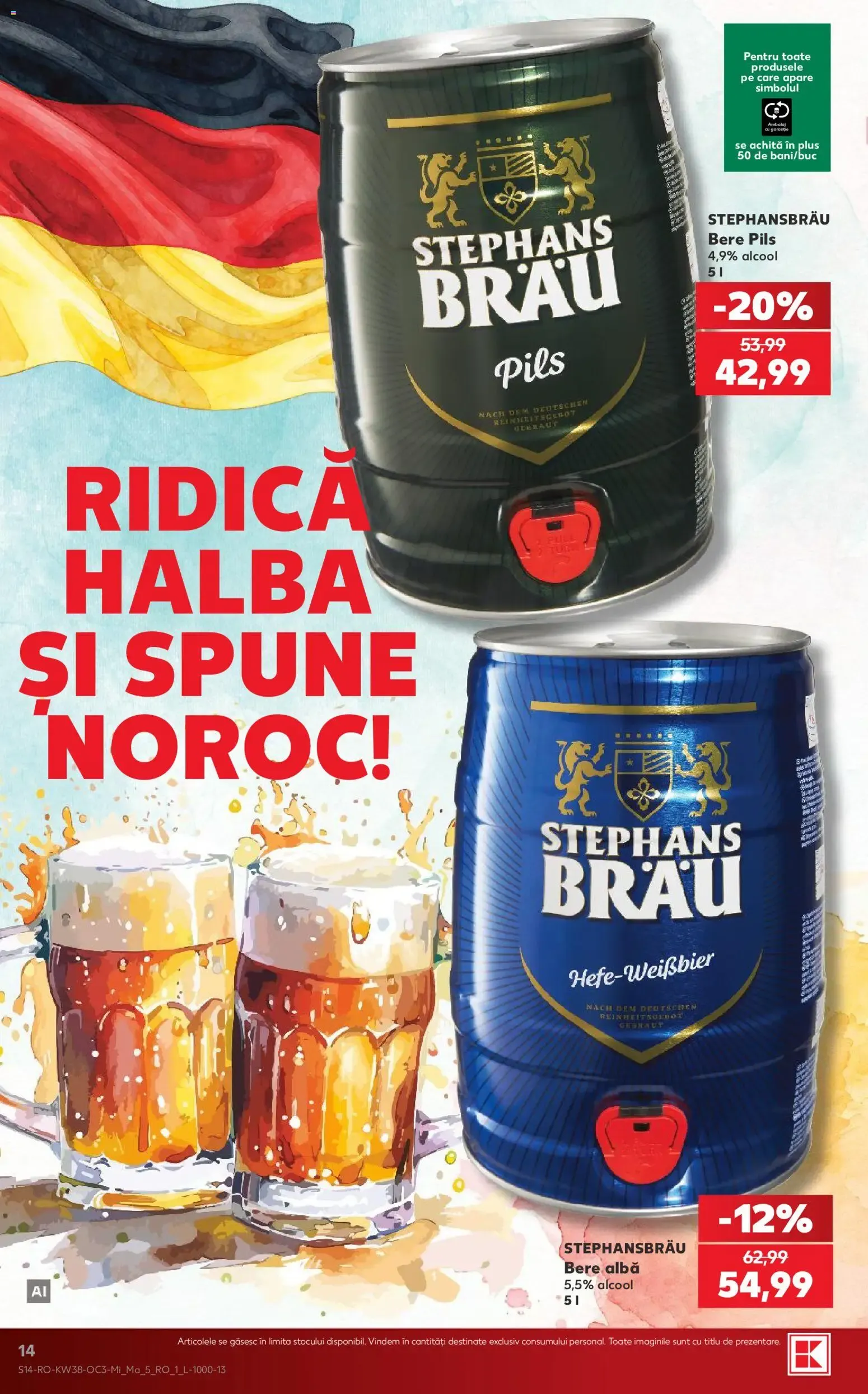 Catalog Kaufland: Descoperă Gustul Autentic al Germaniei de la 16 septembrie până la 22 septembrie 2026 - Revista Pagina 14