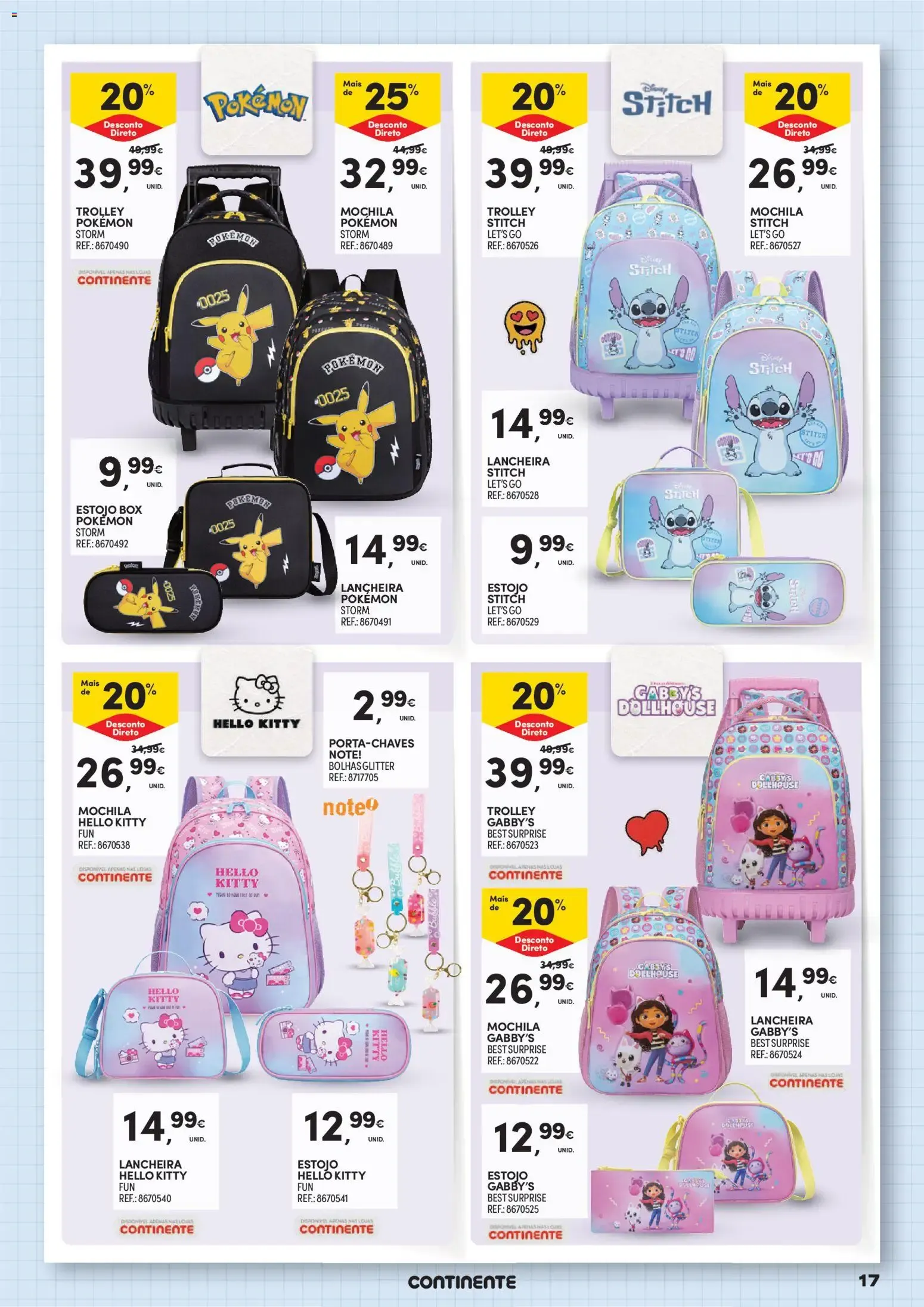 Folheto Continente Regresso às Aulas Na escola de toda a gente » de 11/08/2026 - 20/09/2026 de 11 de agosto até 20 de setembro 2026 - Pagina 17