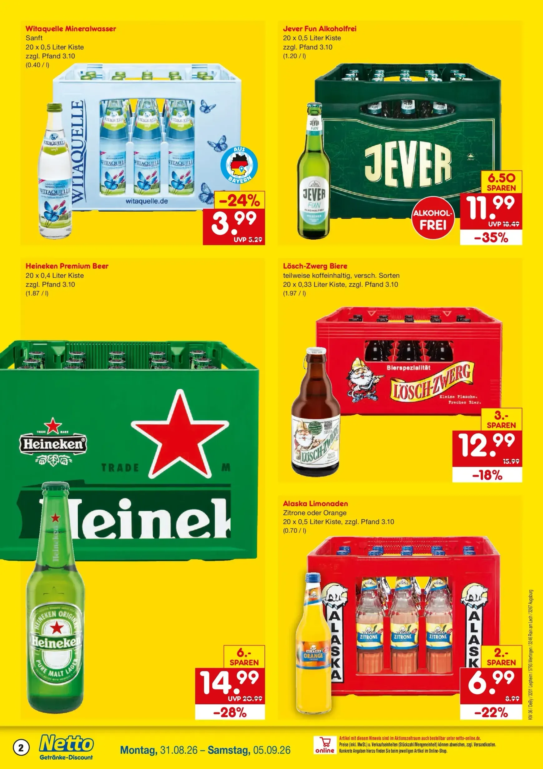 Netto Marken Discount - Getränkeangebote Prospekt – von Montag 31.08.2026 bis Samstag 05.09.2026 von 31. August bis 5. September 2026 - Prospekt seite 2