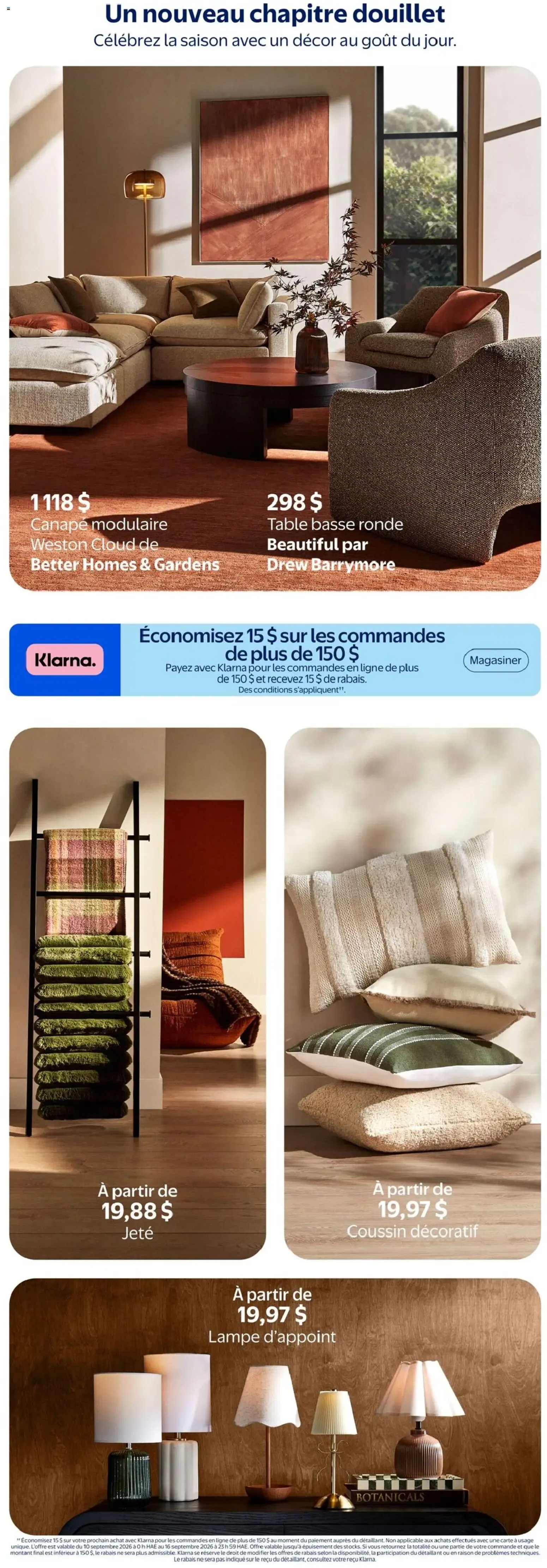 Walmart circulaire - Prêts pour l´automne from Sep 10, 2026 > weekly specials & deals from September 10 to October 21 2026 - flyer page 3