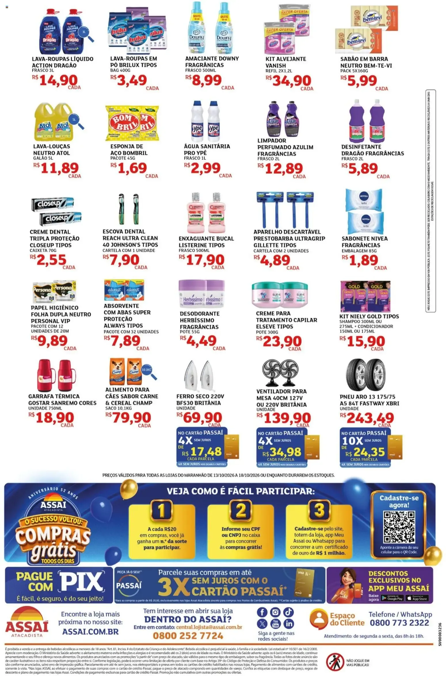 Encarte de Assaí Atacadista ofertas - MA de 13/10/2026 | Promoções Online 13 de outubro até 18 de outubro 2026 - Pagina 4