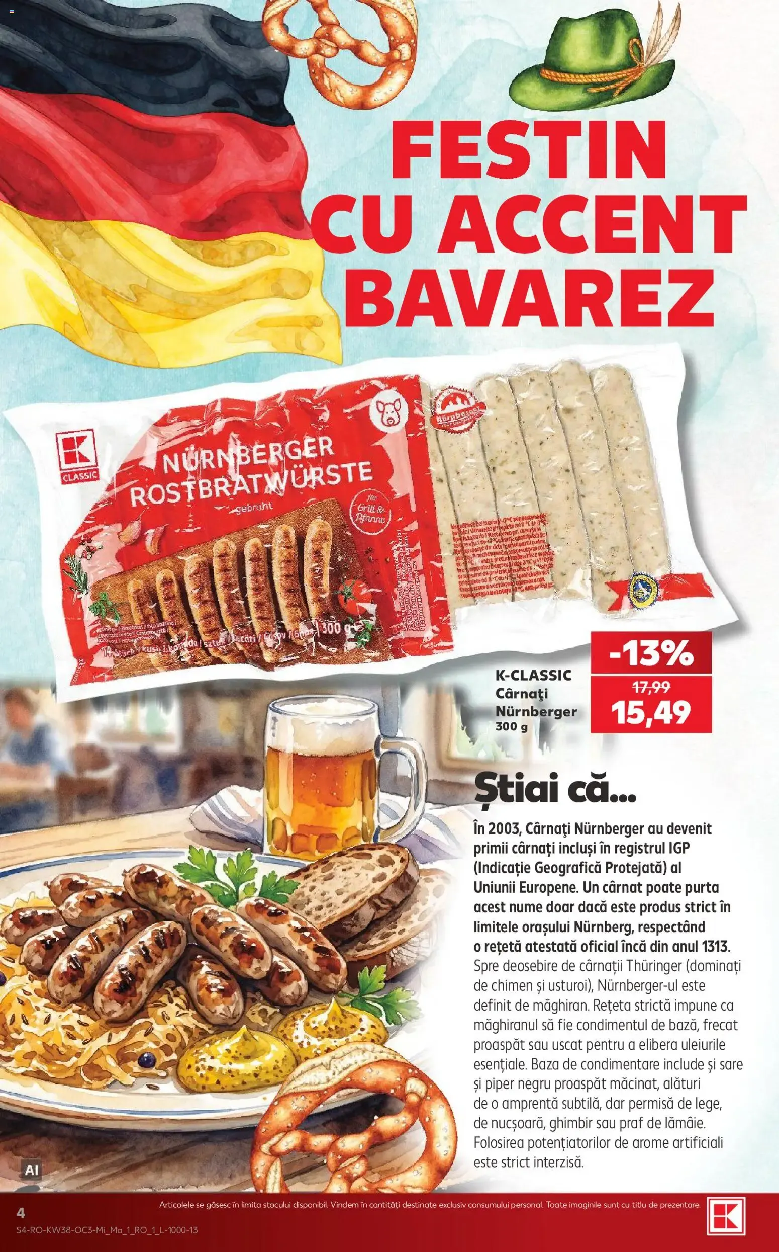 Catalog Kaufland: Descoperă Gustul Autentic al Germaniei de la 16 septembrie până la 22 septembrie 2026 - Revista Pagina 4