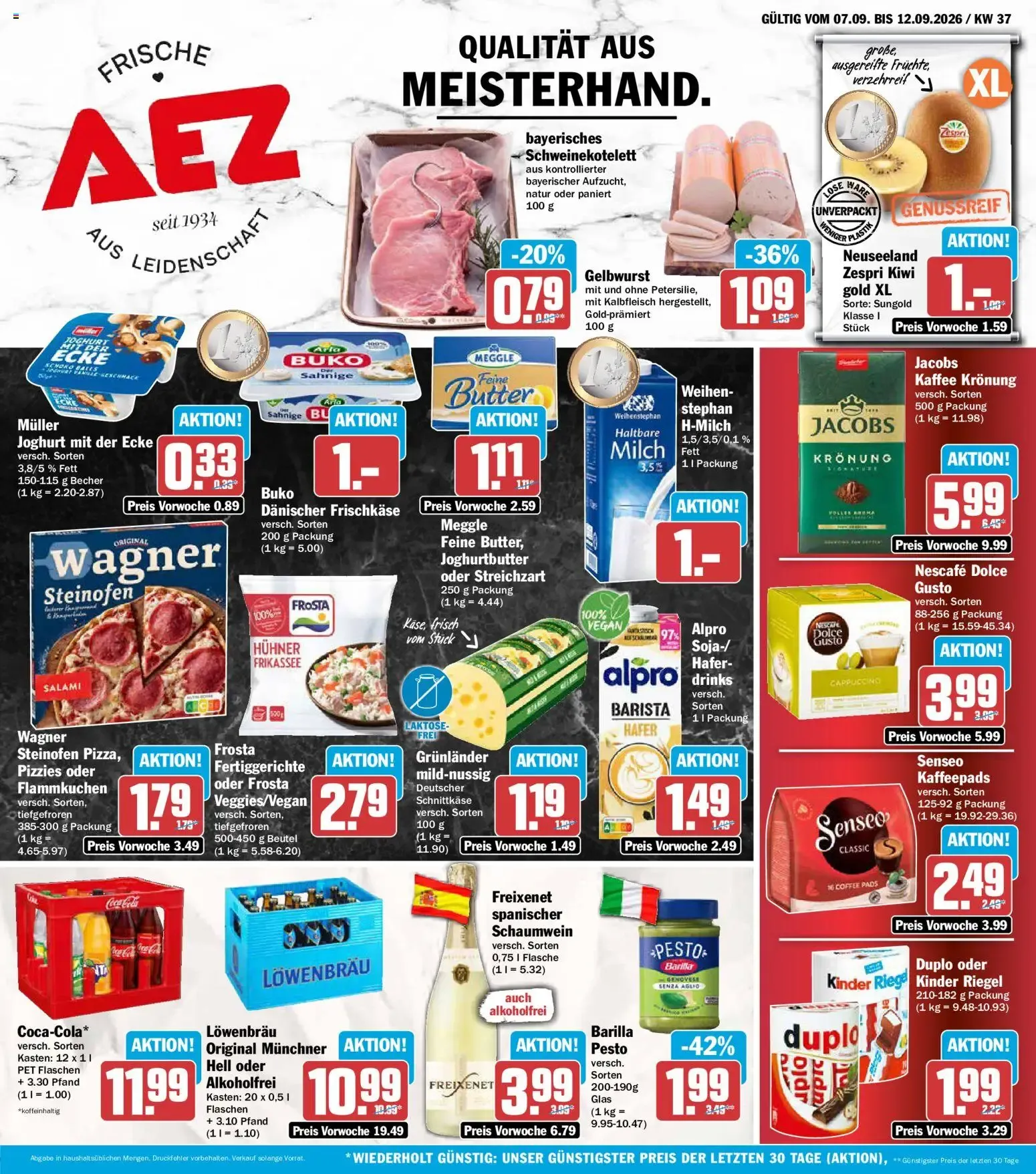 AEZ Prospekt (ab 07.09.2026) zum Blättern von 7. September bis 12. September 2026 - Prospekt seite 1