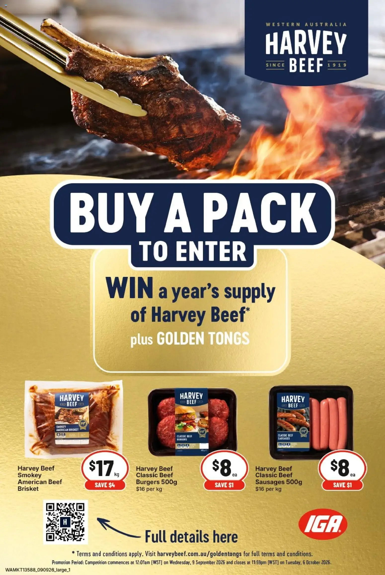 Harvey Beef Promotion: Win a year's supply - Catalogue valid from 9 September to 6 October 2026 - page 1