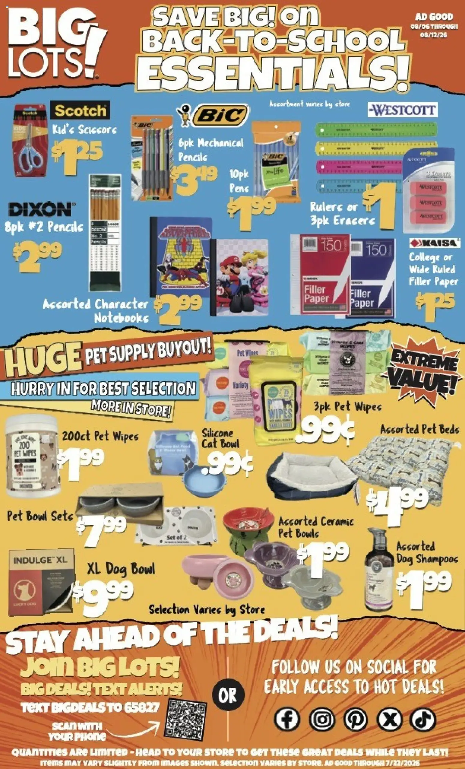 SAVE BIG! On BACK-TO-SCHOOL ESSENTIALS!