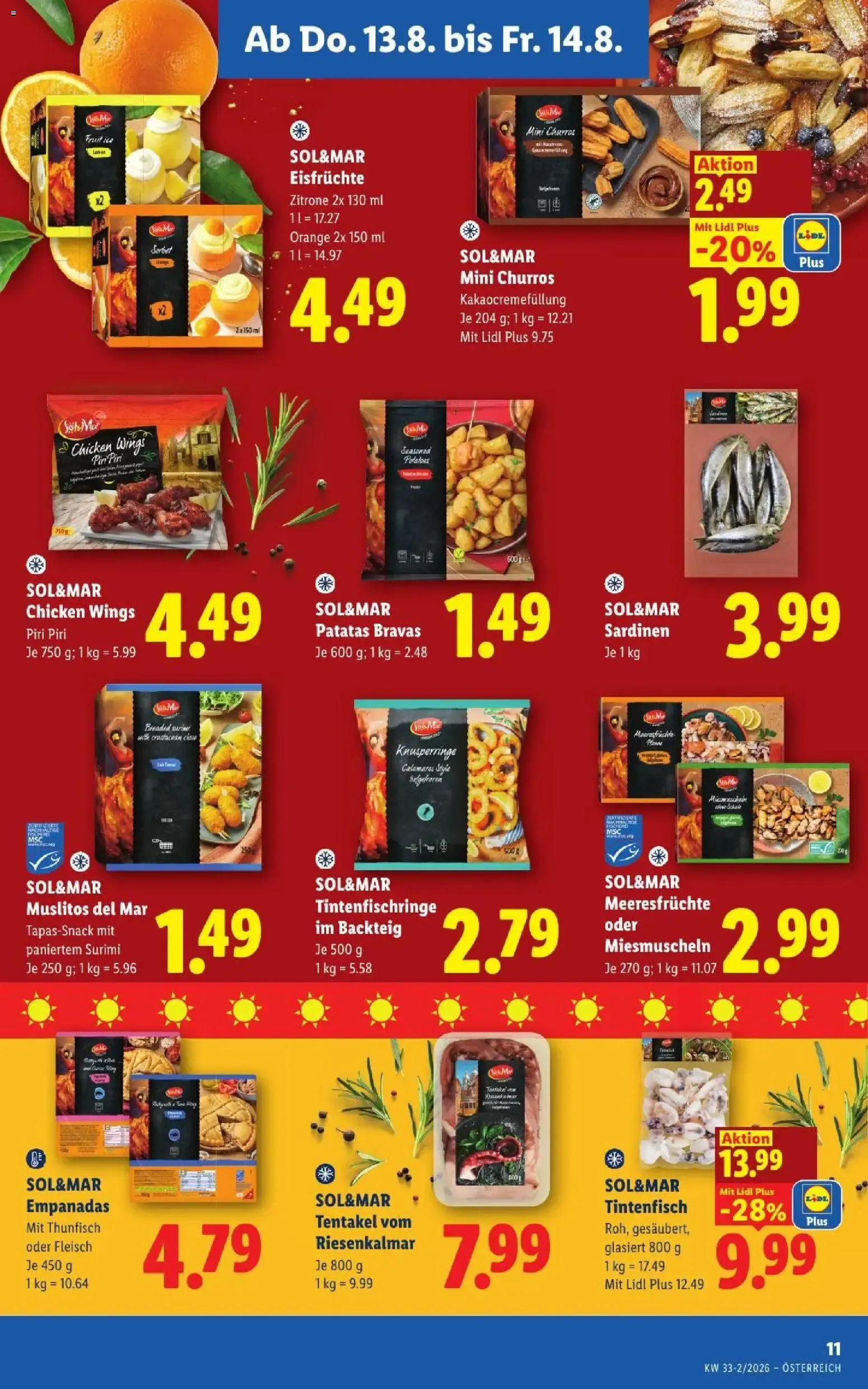 Lidl - Flugblatt ab 13.08.2026 - Angebote ab donnerstag von 13. August bis 14. August 2026 - Flugblätt seite 13