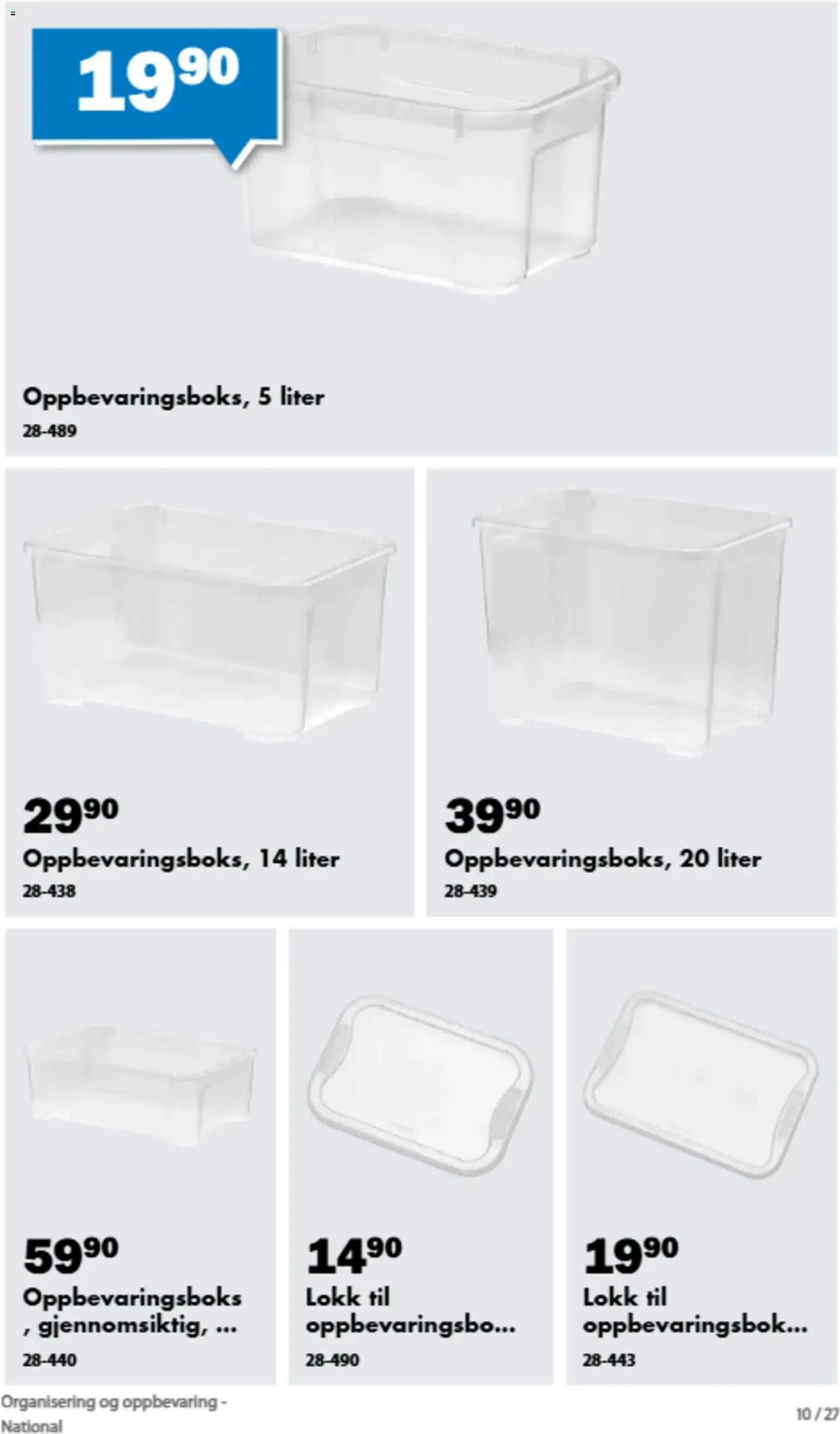 Biltema kundeavis Organisering og oppbevaring (05/09/2026 - 31/12/2026) - Kundeavis og tilbud fra 5. september til 31. desember 2026 - kundeavisside 19