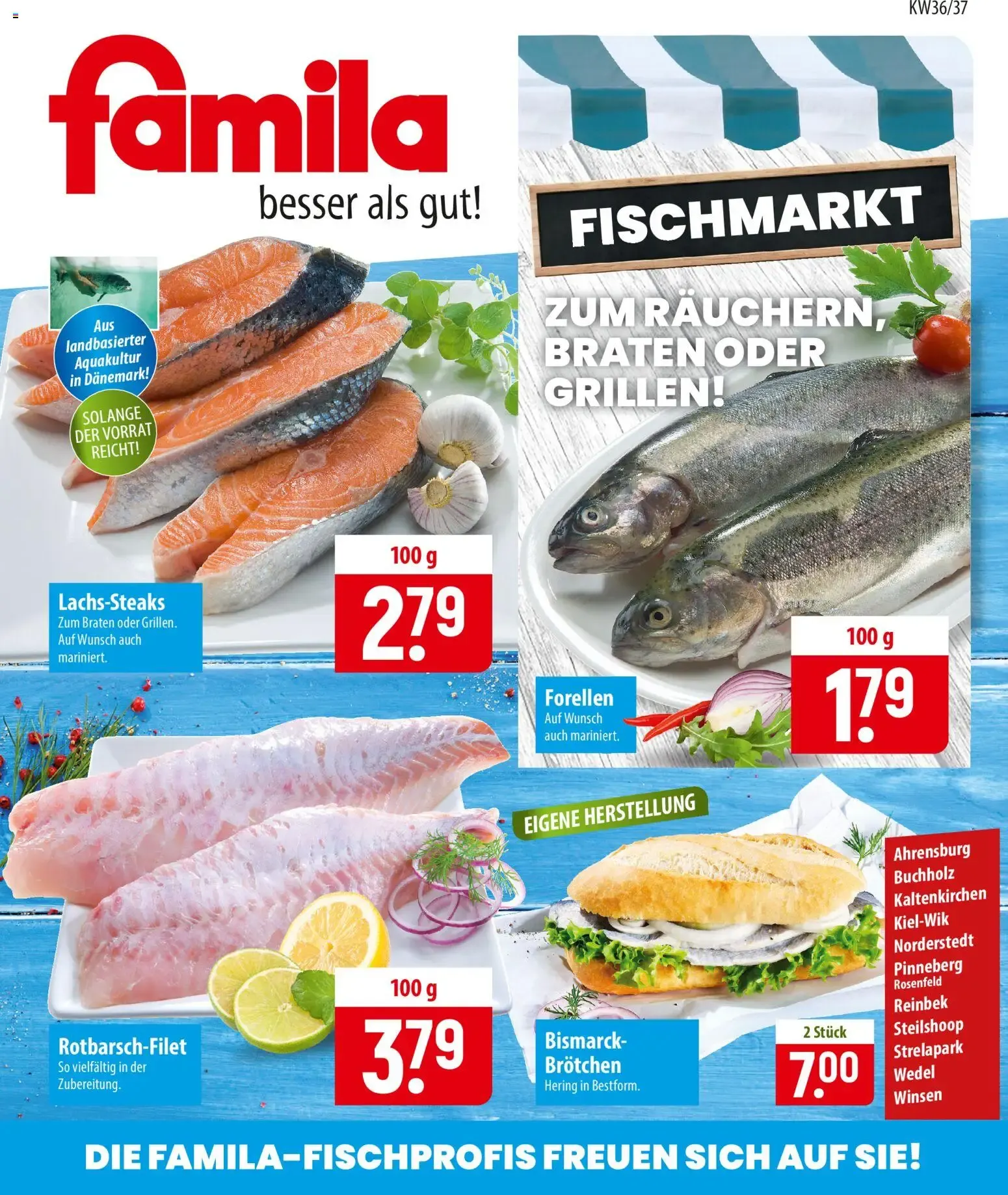 Famila Fischmarkt von 30. August bis 12. September 2026 - Prospekt seite 1