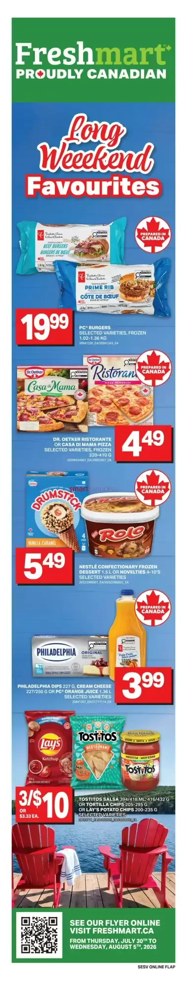Freshmart Long Weekend Favourites from July 30 to August 5 2026 - flyer page 1