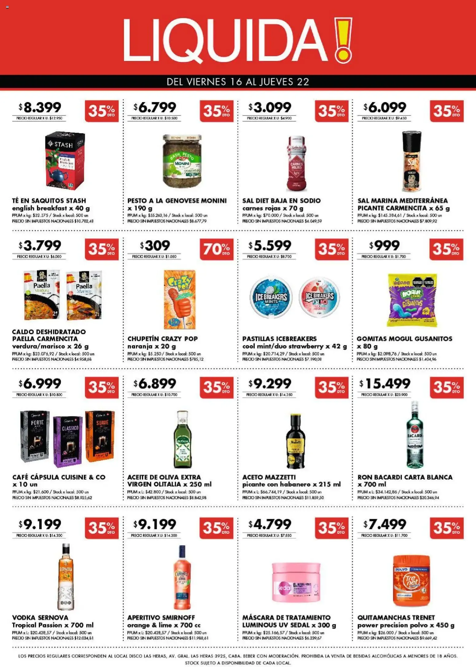 Ofertas de Disco - Ofertas | Bs. As. y Santa Fé del 16/10/2026 - 18/10/2026 16 de octubre al 18 de octubre 2026 - Página 10 del catálogo