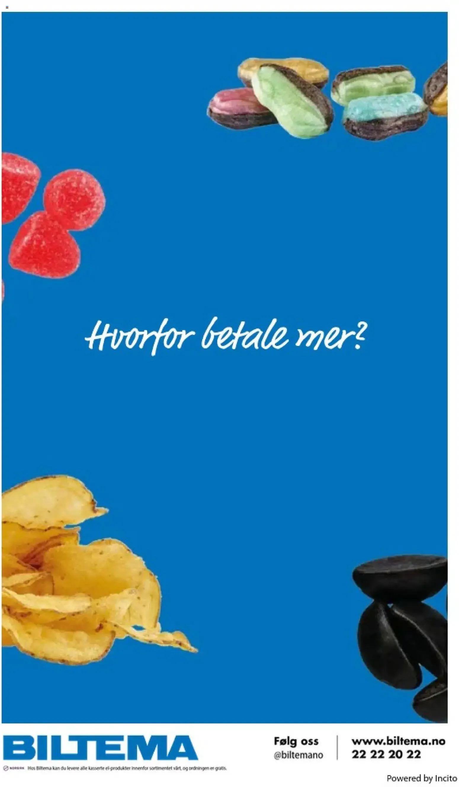 Biltema kundeavis Drikke, snacks og godteri - National (04/09/2026 - 31/12/2026) - Kundeavis og tilbud fra 4. september til 31. desember 2026 - kundeavisside 15