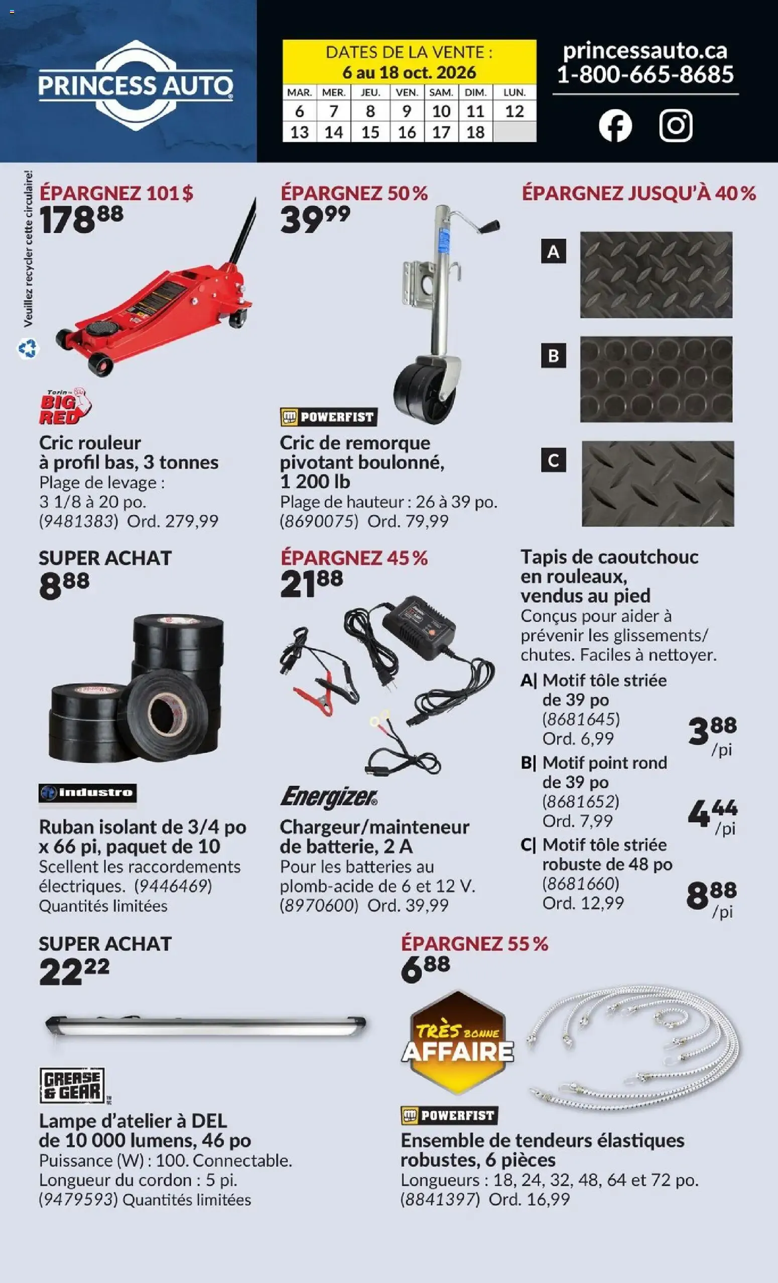 Princess Auto circulaire - 2 Semaines de Soldes ! from Oct 6, 2026 > weekly specials & deals from October 6 to October 18 2026 - flyer page 2