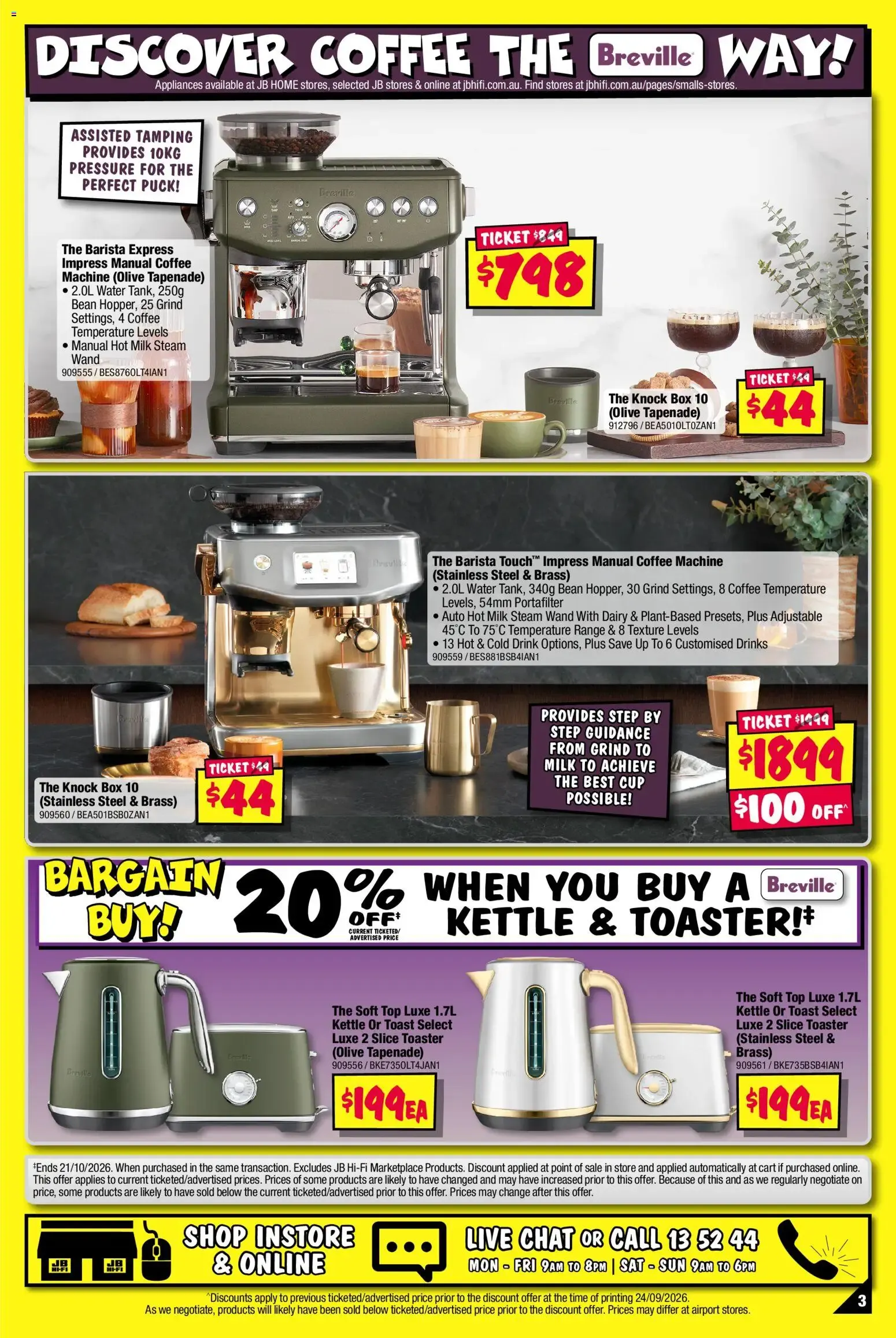 JB Hi-Fi catalogue Latest Breville Range - 08/10/2026 > weekly / monthly specials - Catalogue valid from 8 October to 21 October 2026 - page 3
