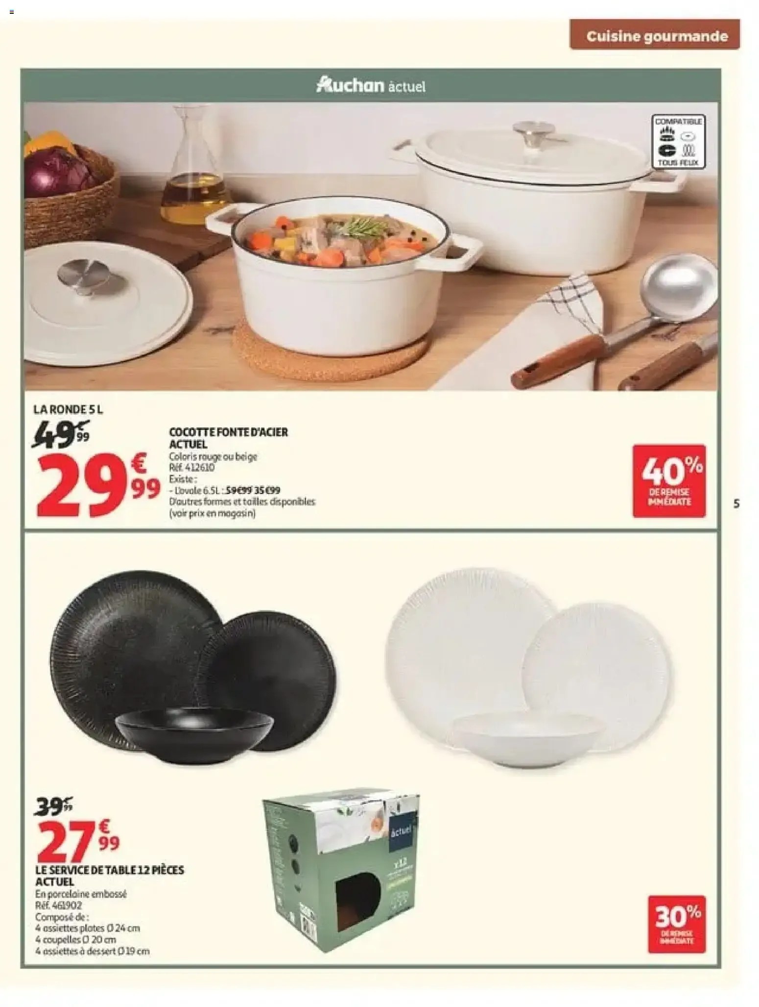 Auchan Cuisine gourmande supers à partir du 22/09/2026 - promo en ligne du 22 septembre au 3 octobre 2026 - Catalogue page 5