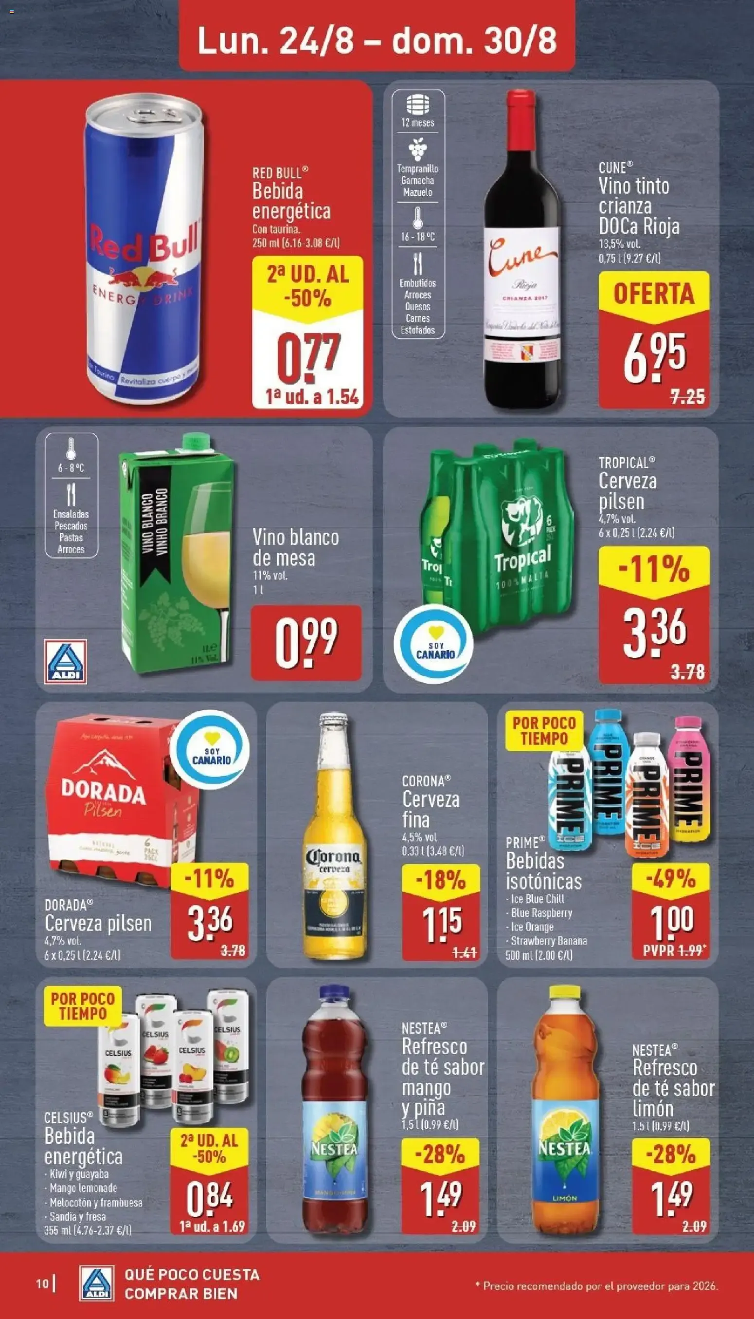 Catálogo de Aldi folleto Canarias del 24/08/2026 | Catálogo 24 de agosto al 30 de agosto 2026 - Página 10