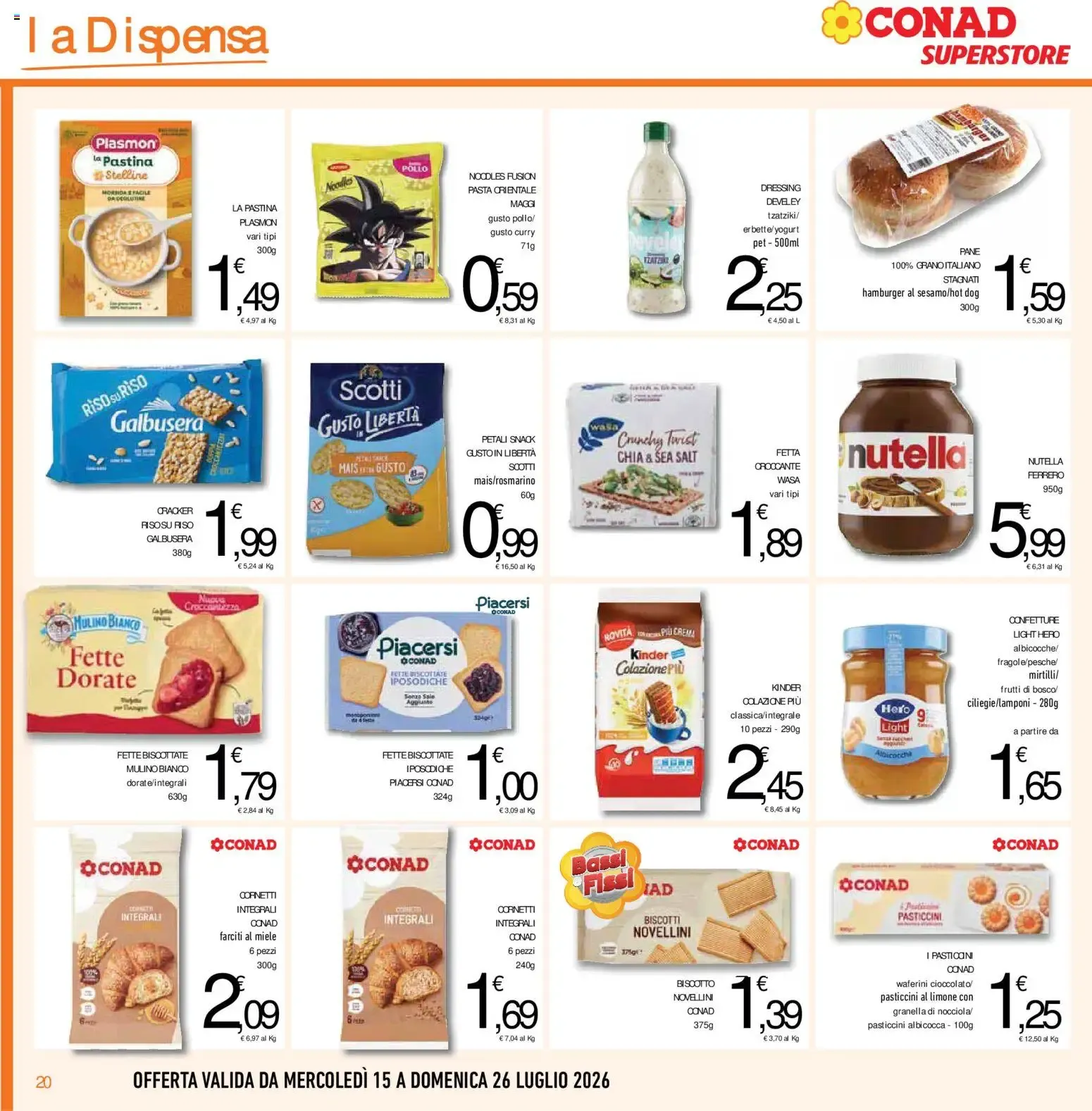 Volantino Conad dal 15/07/2026 > Anteprima da 15 luglio a 26 luglio di 2026 - Pagina del volantino 20
