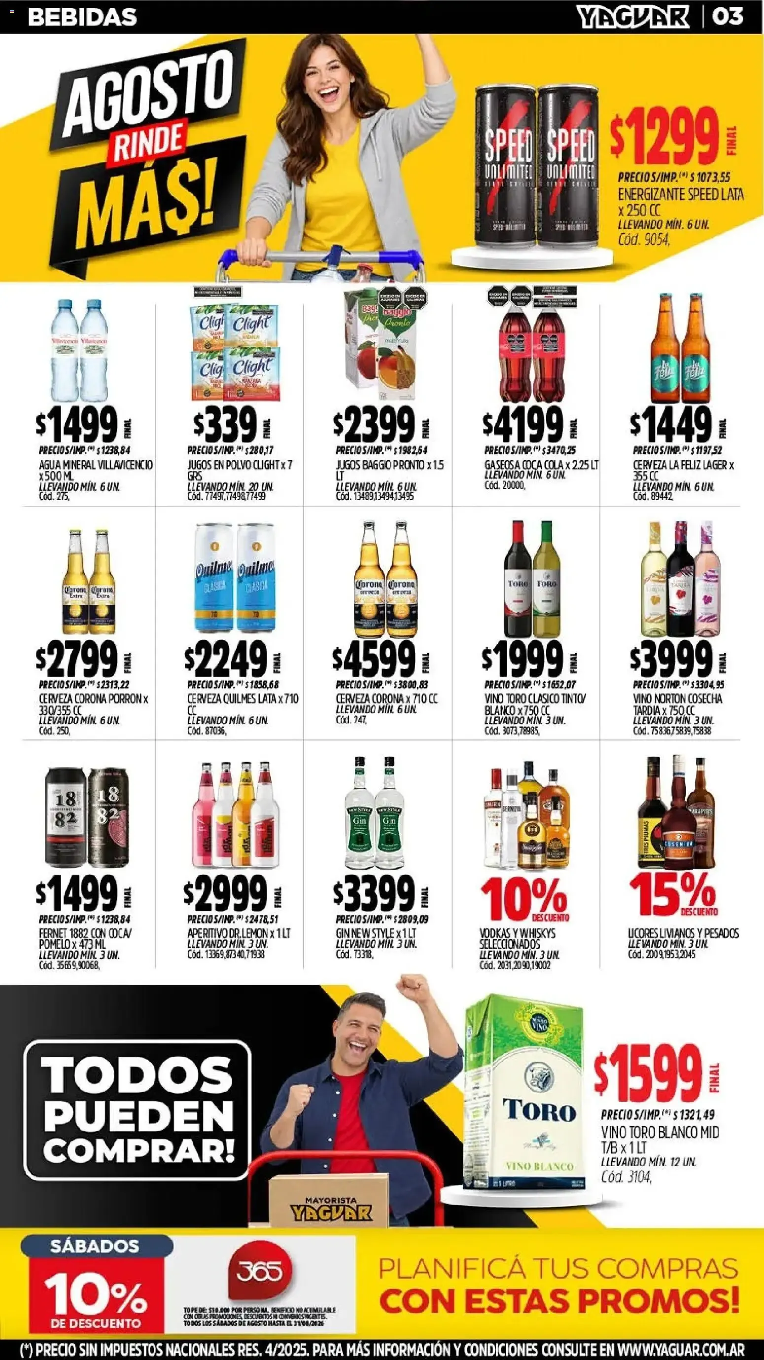 Ofertas de Yaguar - Oferta Semanal Mar del Plata del 24/08/2026 - 29/08/2026 24 de agosto al 29 de agosto 2026 - Página 3 del catálogo