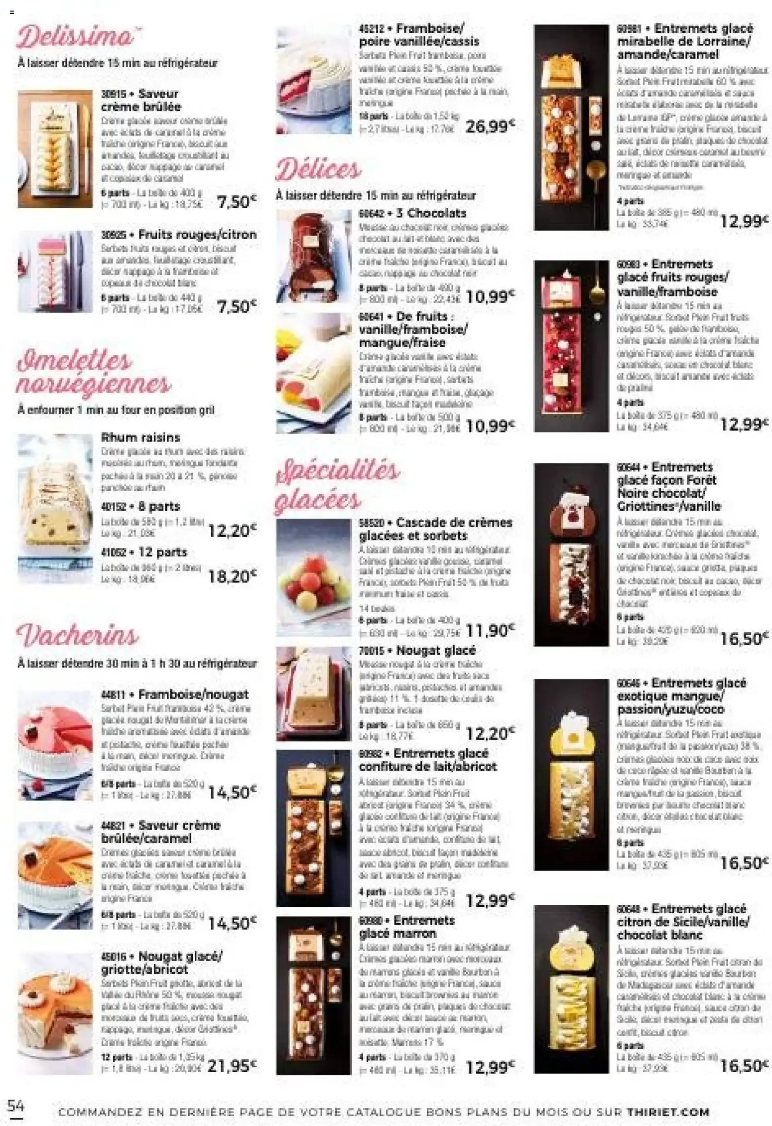 Thiriet - Catalogue automne à partir du 30/09/2026 - promo en ligne du 30 septembre au 31 décembre 2026 - Catalogue page 54