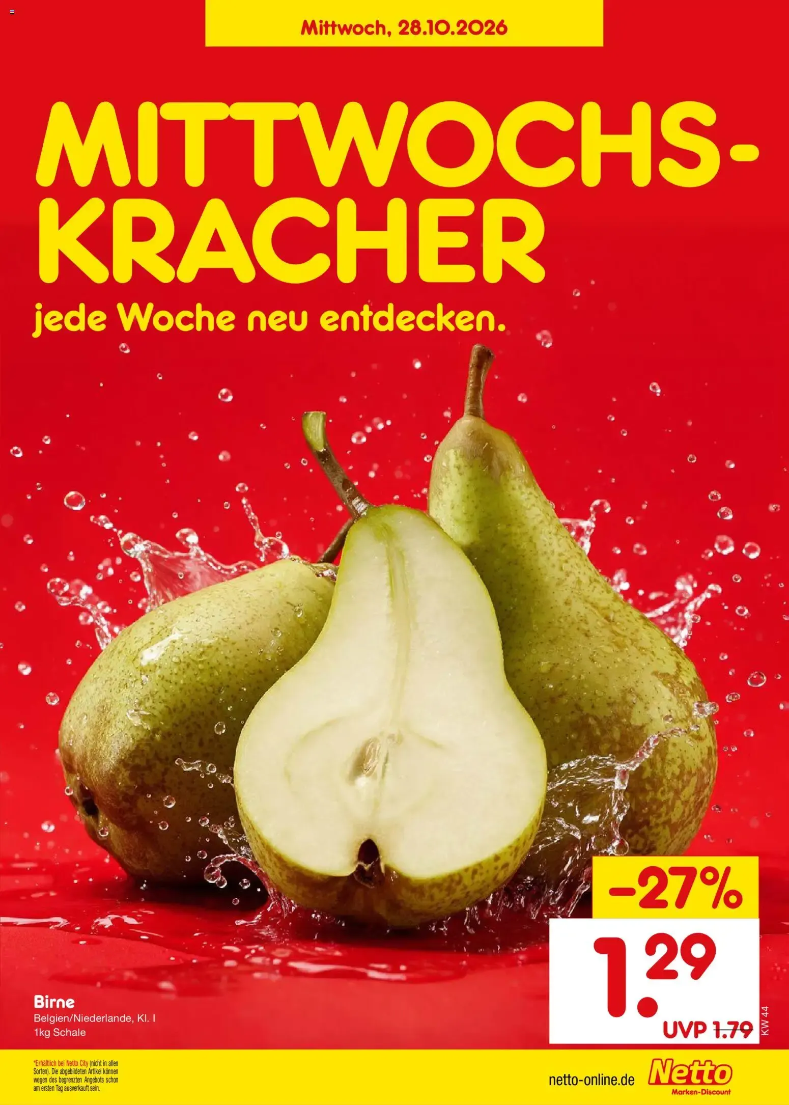 Netto Marken-Discount Prospekt (ab 26.10.2026) » Angebote von 26. Oktober bis 30. Oktober 2026 - Prospekt seite 9