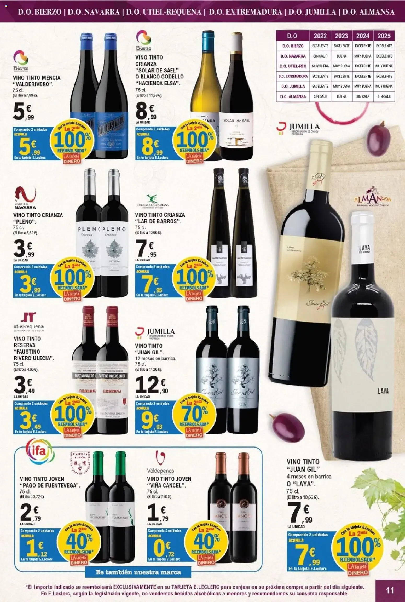 Catálogo de E.Leclerc - Feria del Vino 16 de septiembre al 4 de octubre 2026 - Página 11