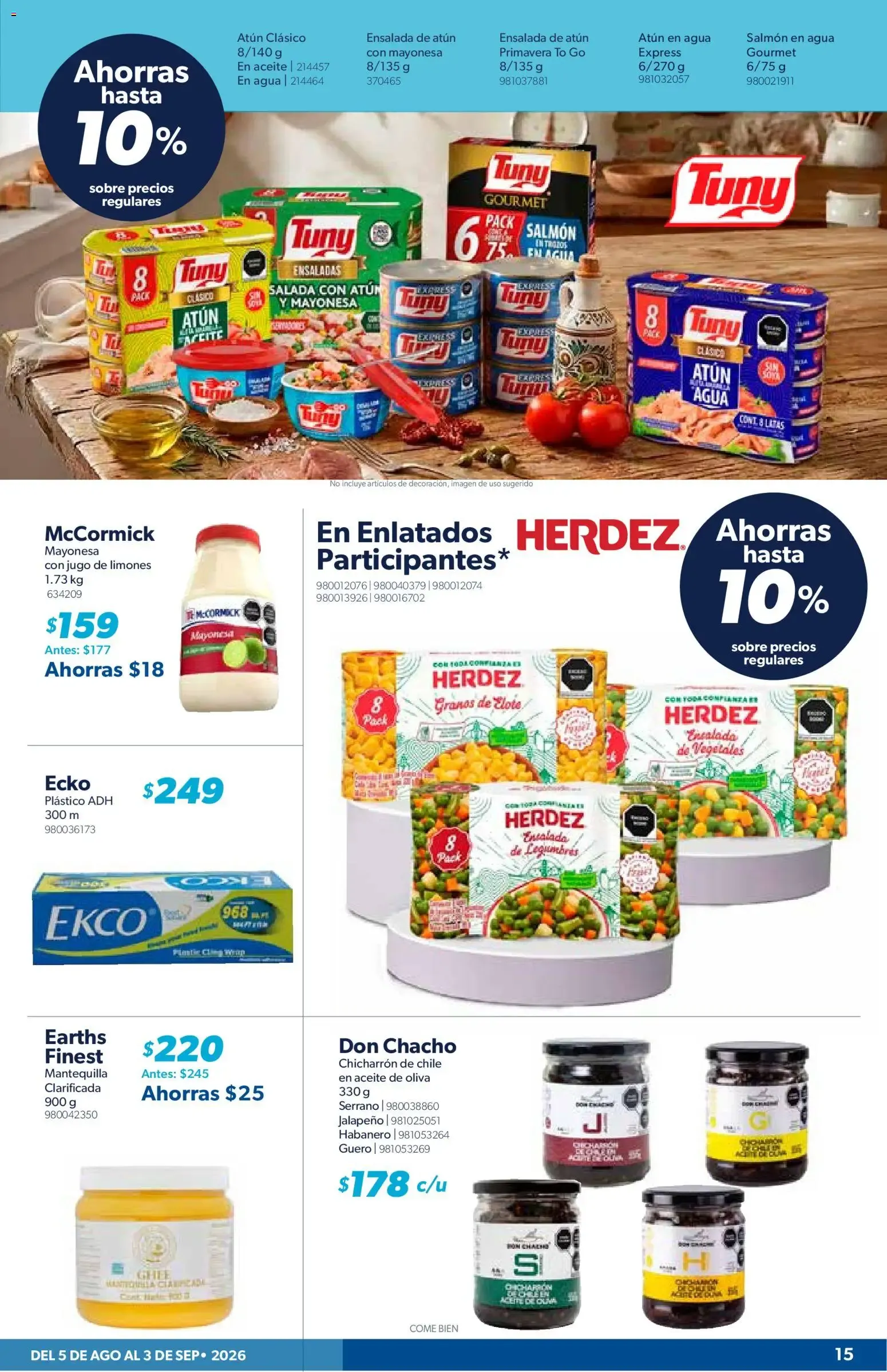 Catálogo de CUPONERA SAMS | Folleto de 05/08, Ofertas Agosto 2026 5 de agosto al 3 de septiembre 2026 - Pagina 15