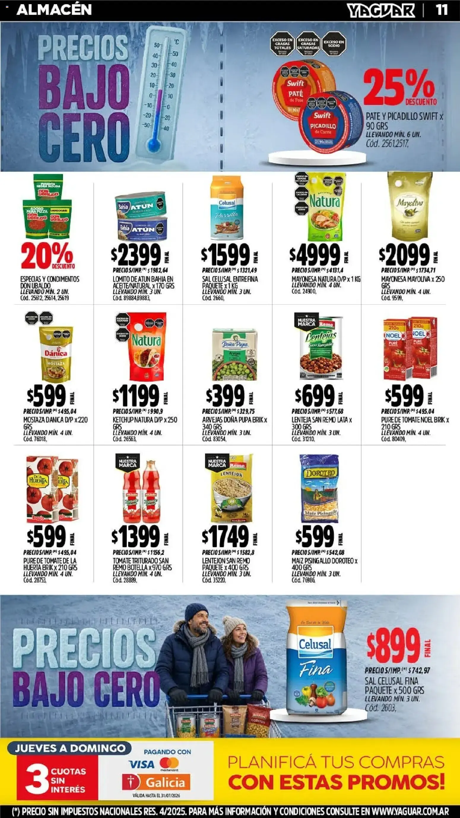 Ofertas de Yaguar - Oferta Semanal Mar del Plata del 20/07/2026 - 25/07/2026 20 de julio al 25 de julio 2026 - Página 11 del catálogo