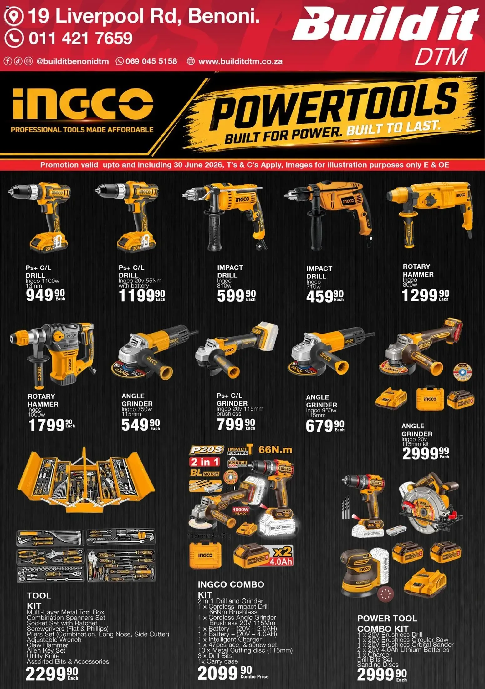 Build It Gauteng - INGCO Promotion (02/06/2026 - 30/06/2026) Online from 2 June to 30 June 2026 - Catalogue Page 1