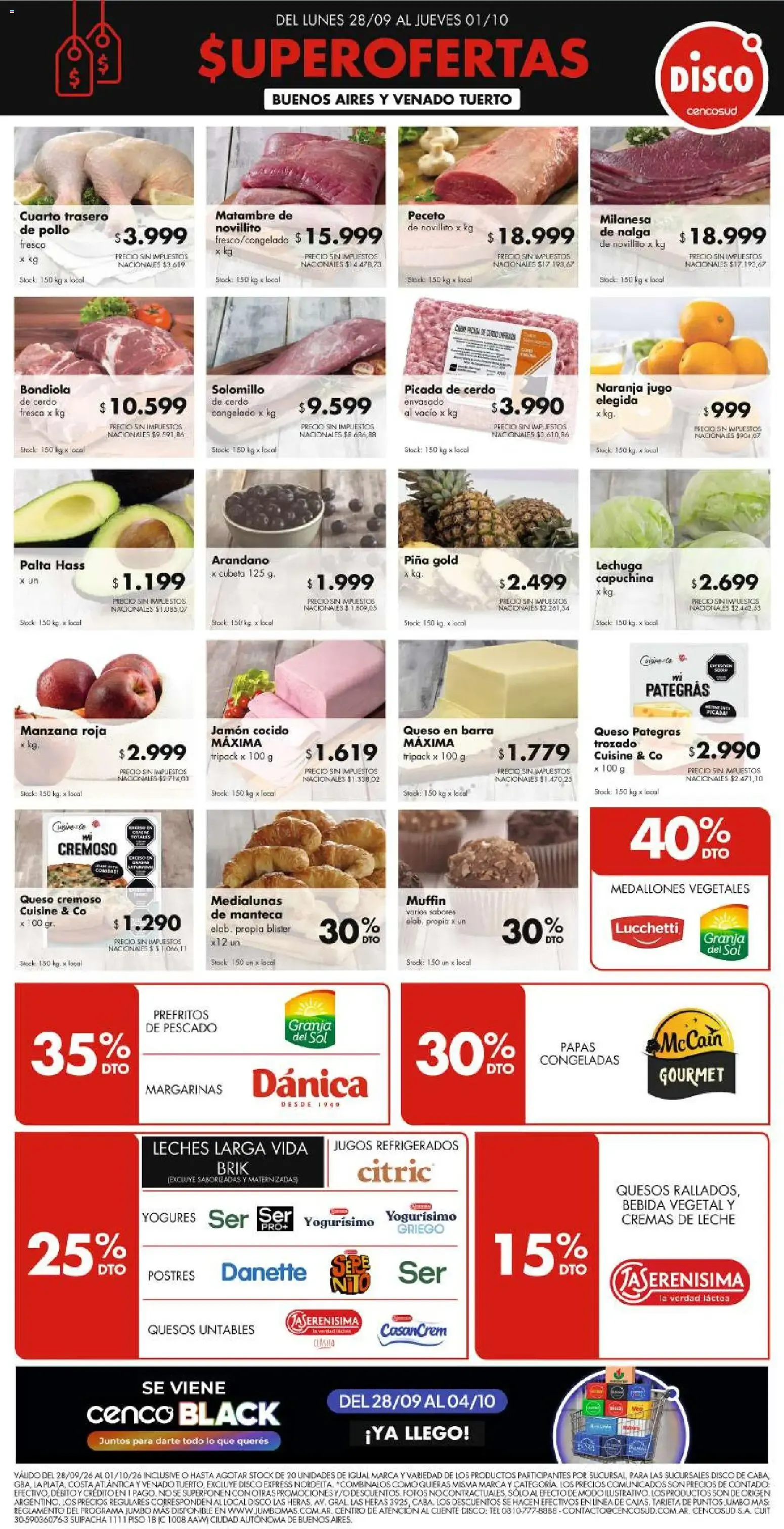 Ofertas de Disco - Superofertas 28 de septiembre al 1 de octubre 2026 - Página 1 del catálogo
