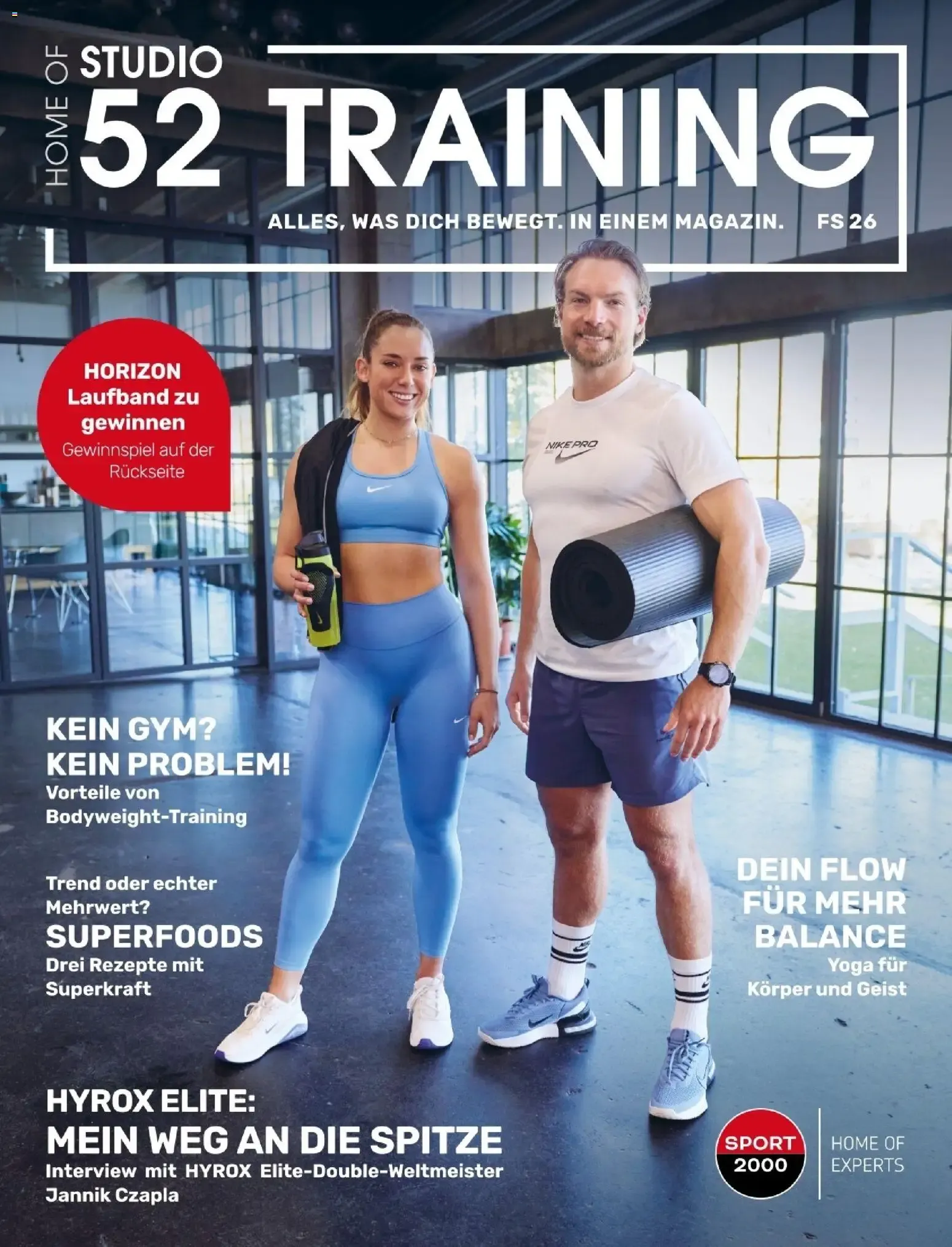 HOME OF STUDIO 52 TRAINING von 26. Januar bis 30. August 2026 - Prospekt seite 1